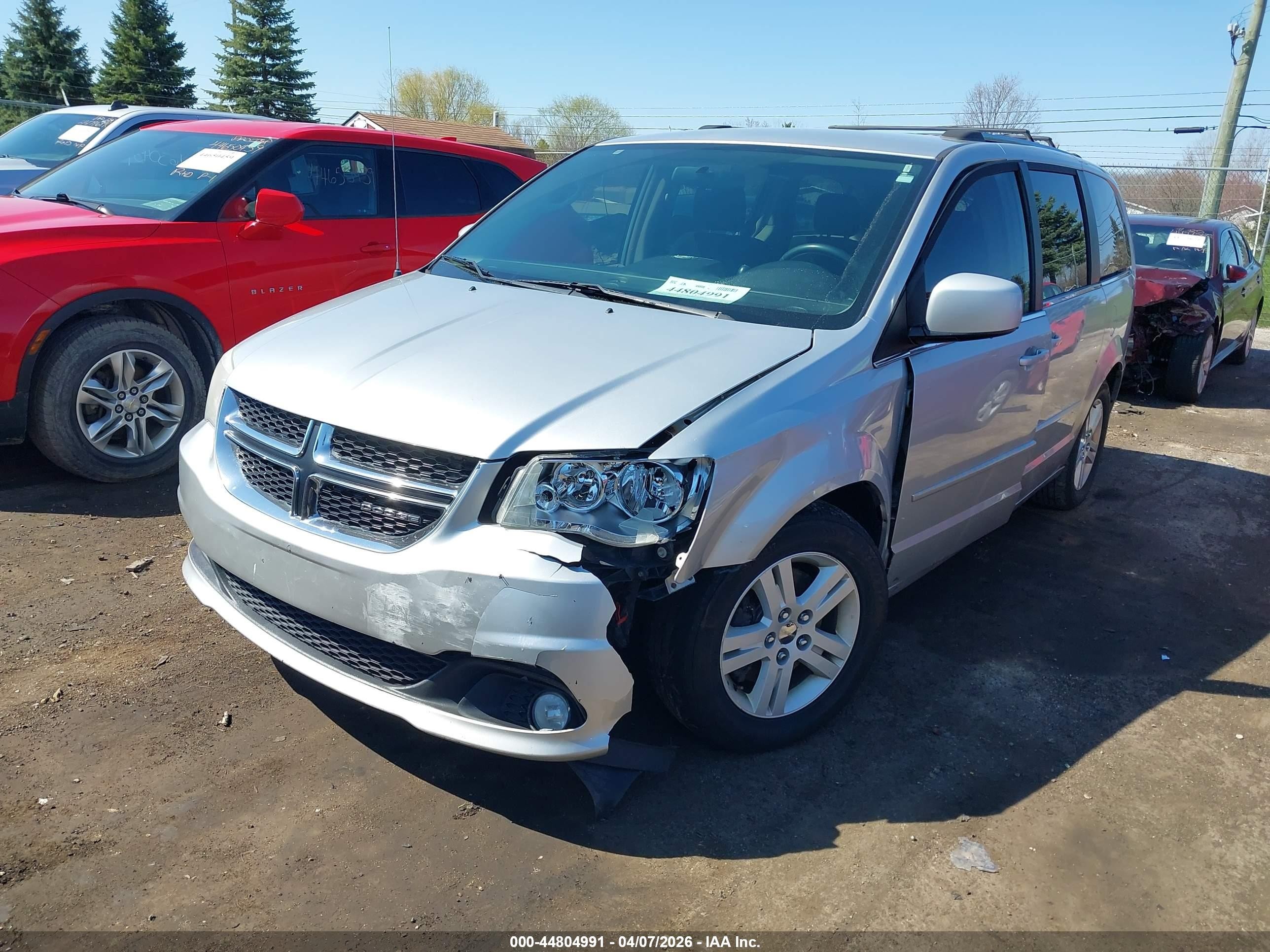 2012 Dodge Grand Caravan Crew Silver vin: 2C4RDGDG0CR132021