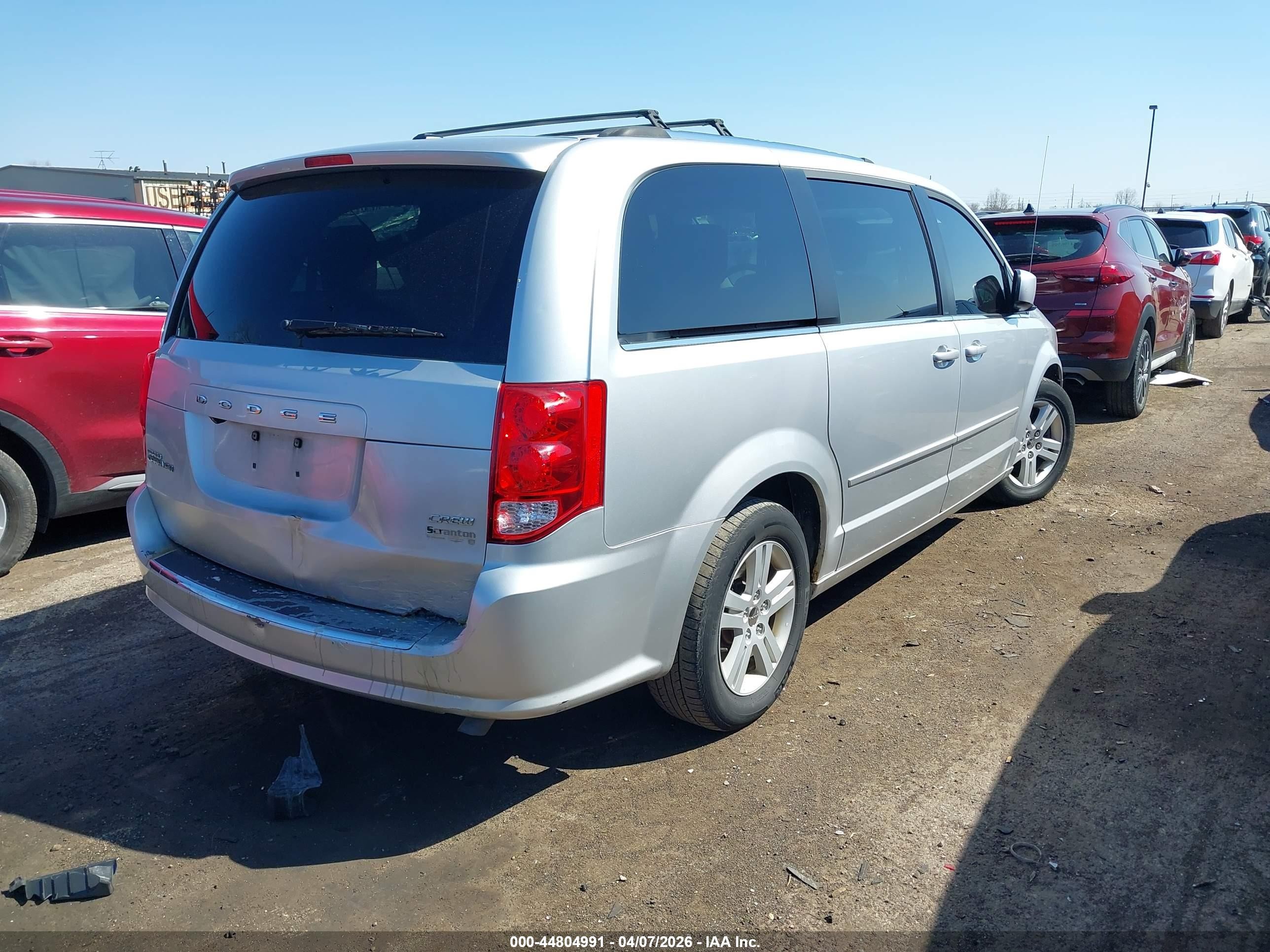 2012 Dodge Grand Caravan Crew Silver vin: 2C4RDGDG0CR132021