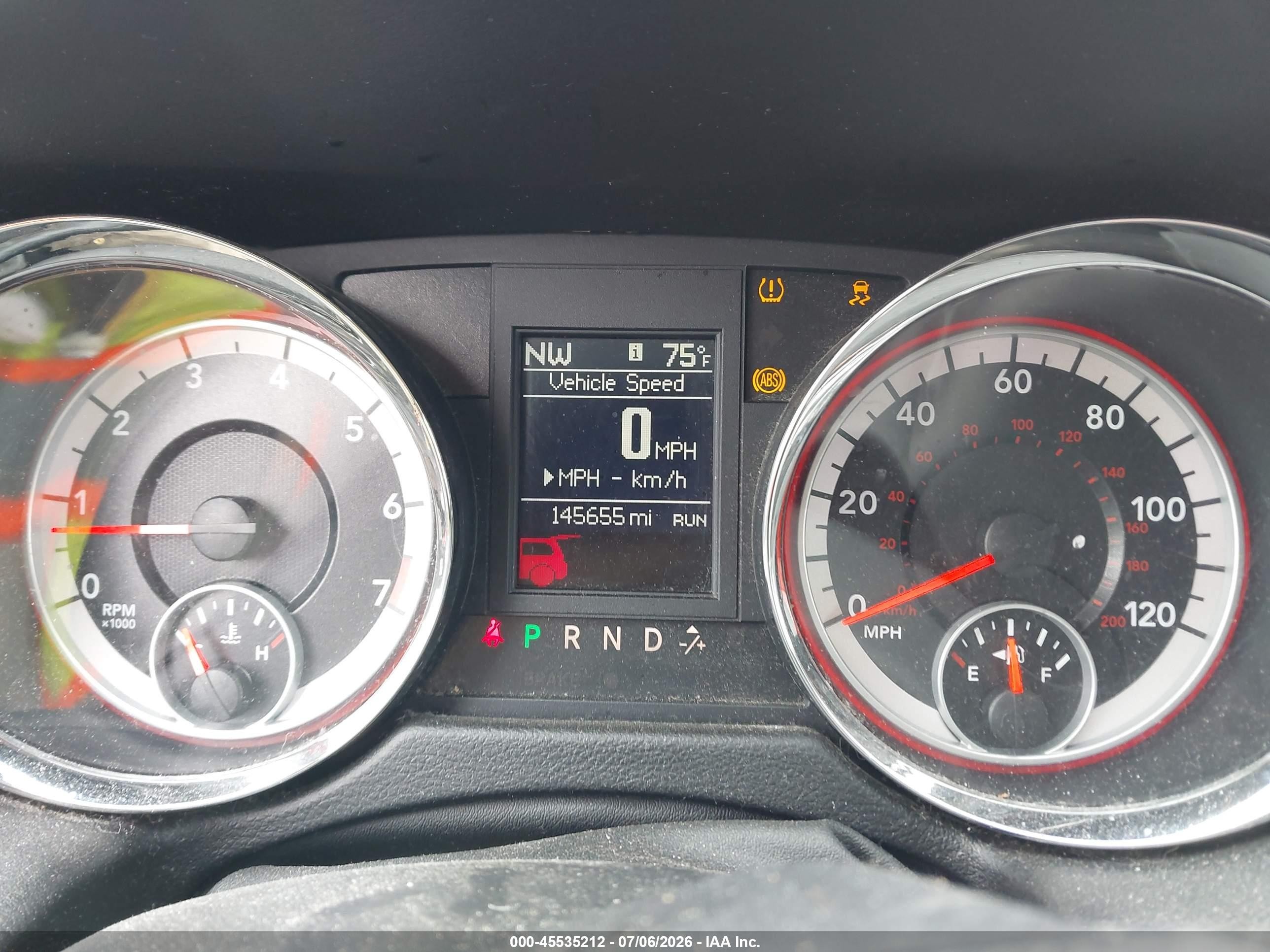 2012 Dodge Grand Caravan Crew Black vin: 2C4RDGDG0CR138000
