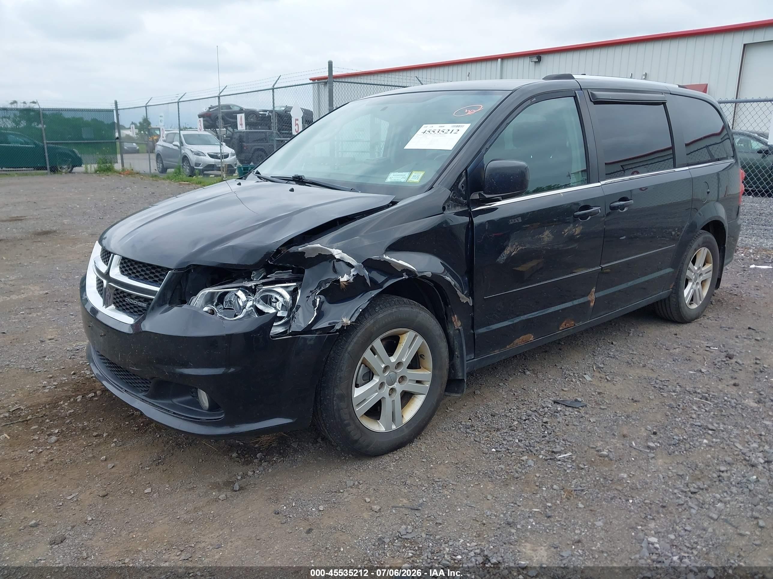 2012 Dodge Grand Caravan Crew Black vin: 2C4RDGDG0CR138000