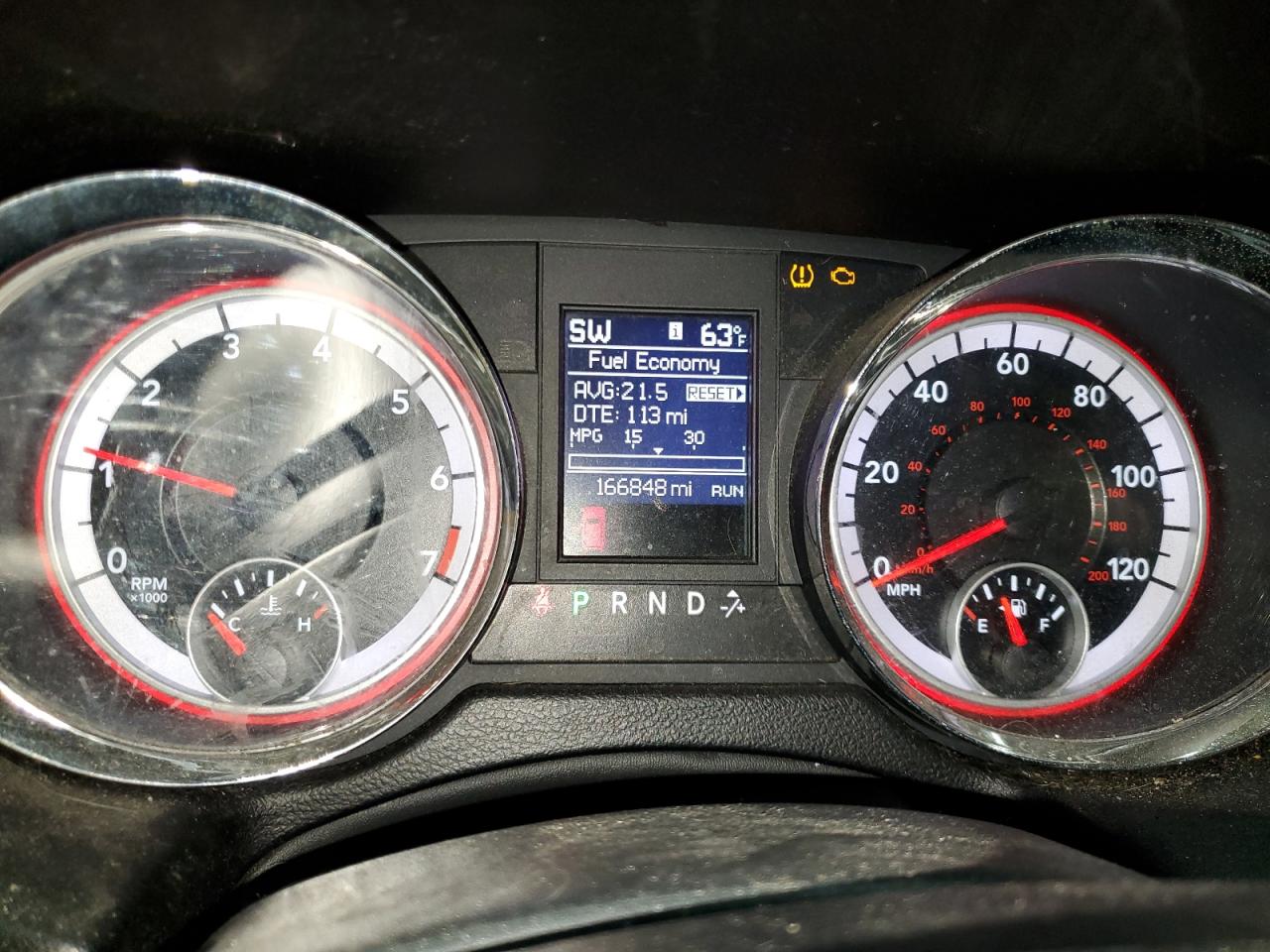 2012 Dodge Grand Caravan Crew Black vin: 2C4RDGDG0CR351402 Damage: Warning Light - Engine, On, Unacceptable