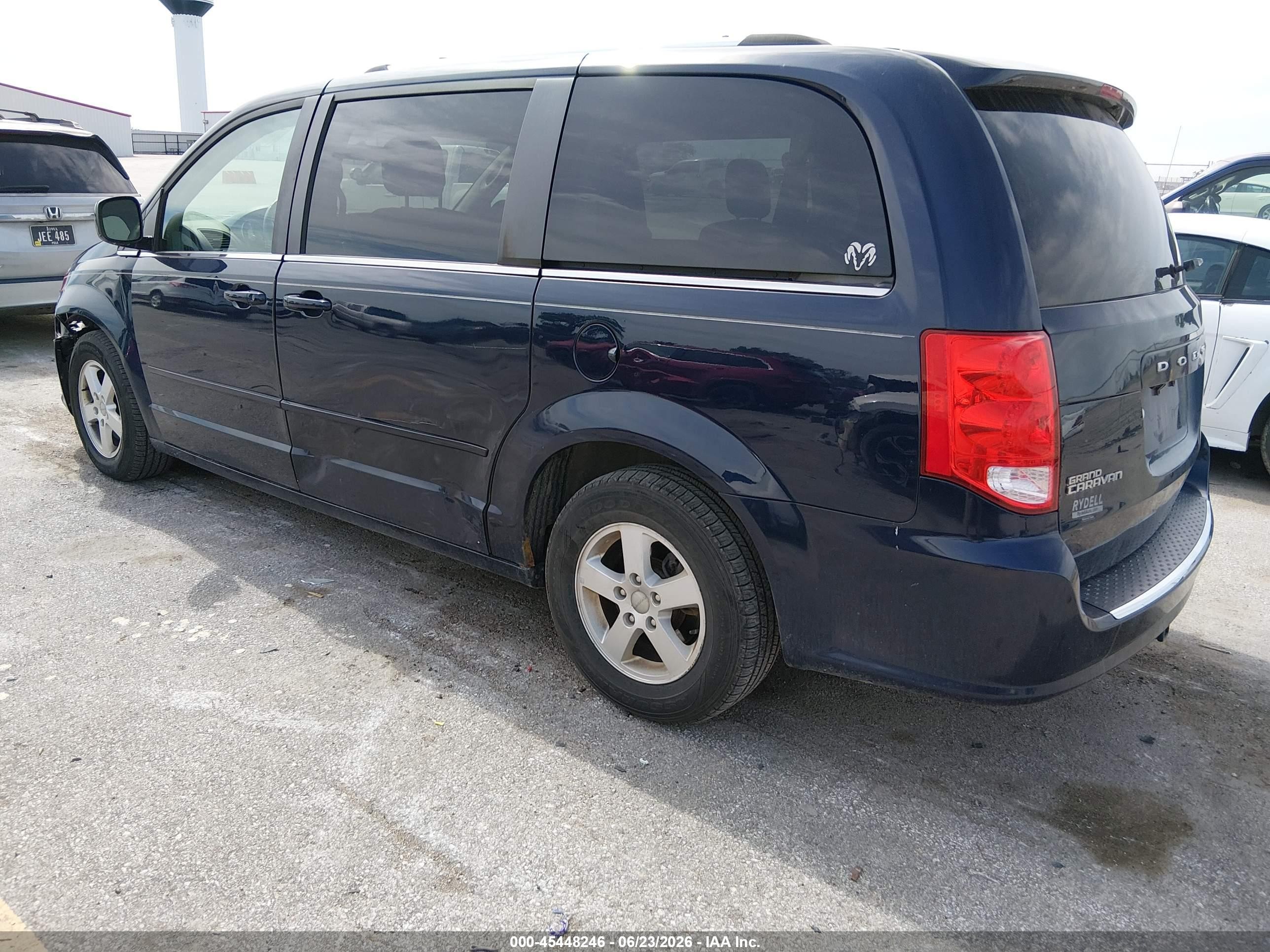2013 Dodge Grand Caravan Crew Blue vin: 2C4RDGDG0DR549107