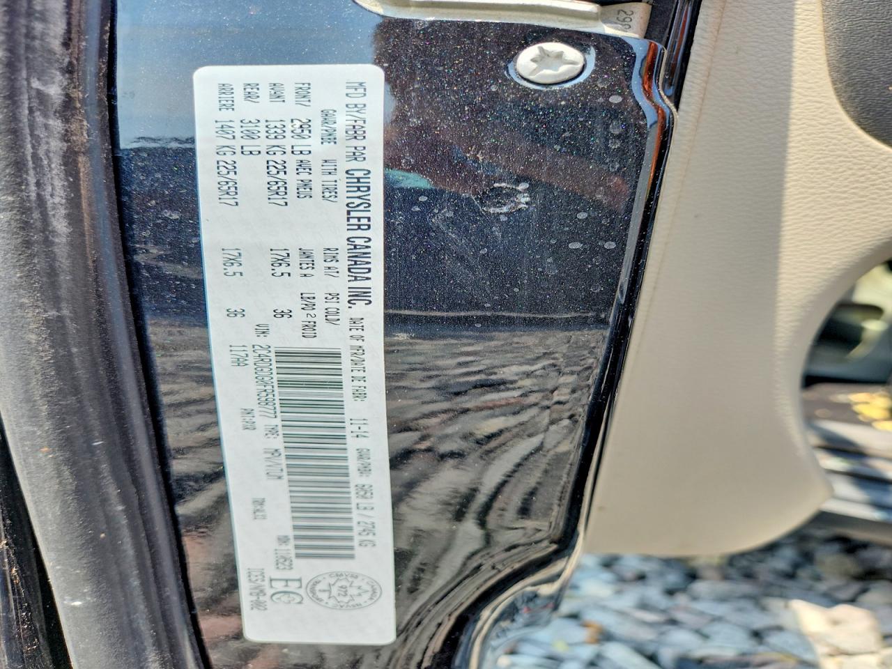 2015 Dodge Grand Caravan Crew Black vin: 2C4RDGDG0FR598777