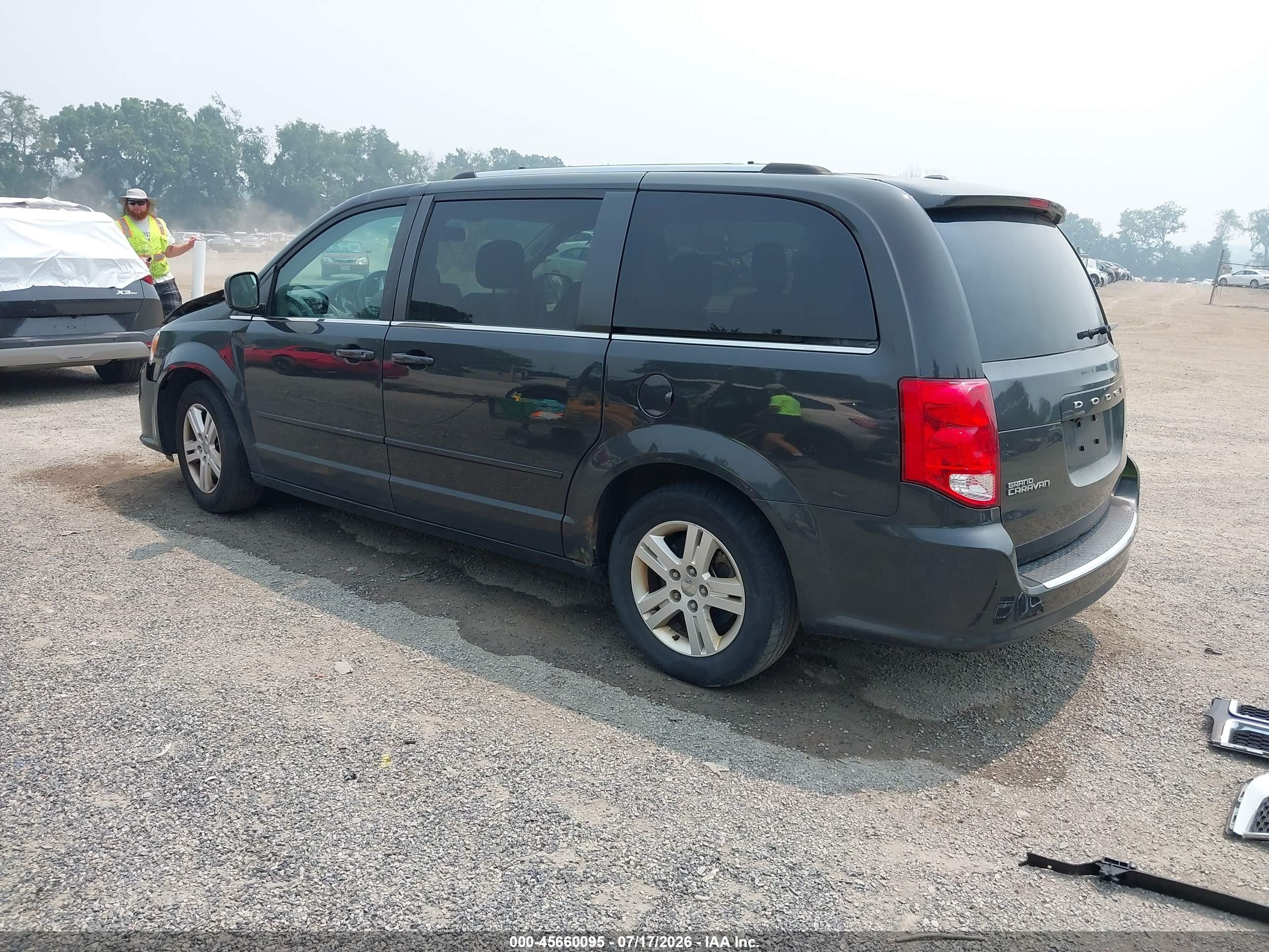 2012 Dodge Grand Caravan Crew Black vin: 2C4RDGDG2CR408618