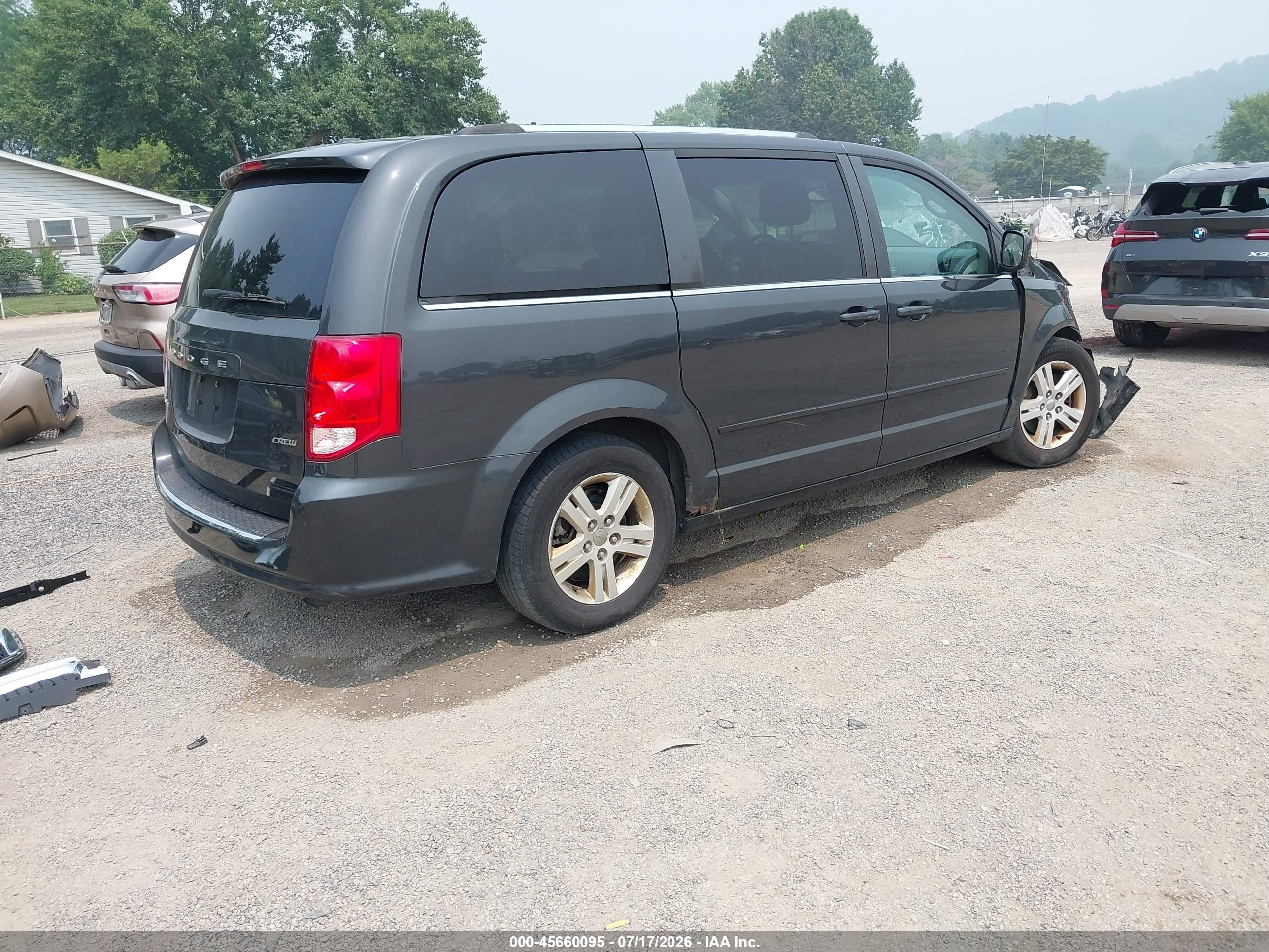 2012 Dodge Grand Caravan Crew Black vin: 2C4RDGDG2CR408618