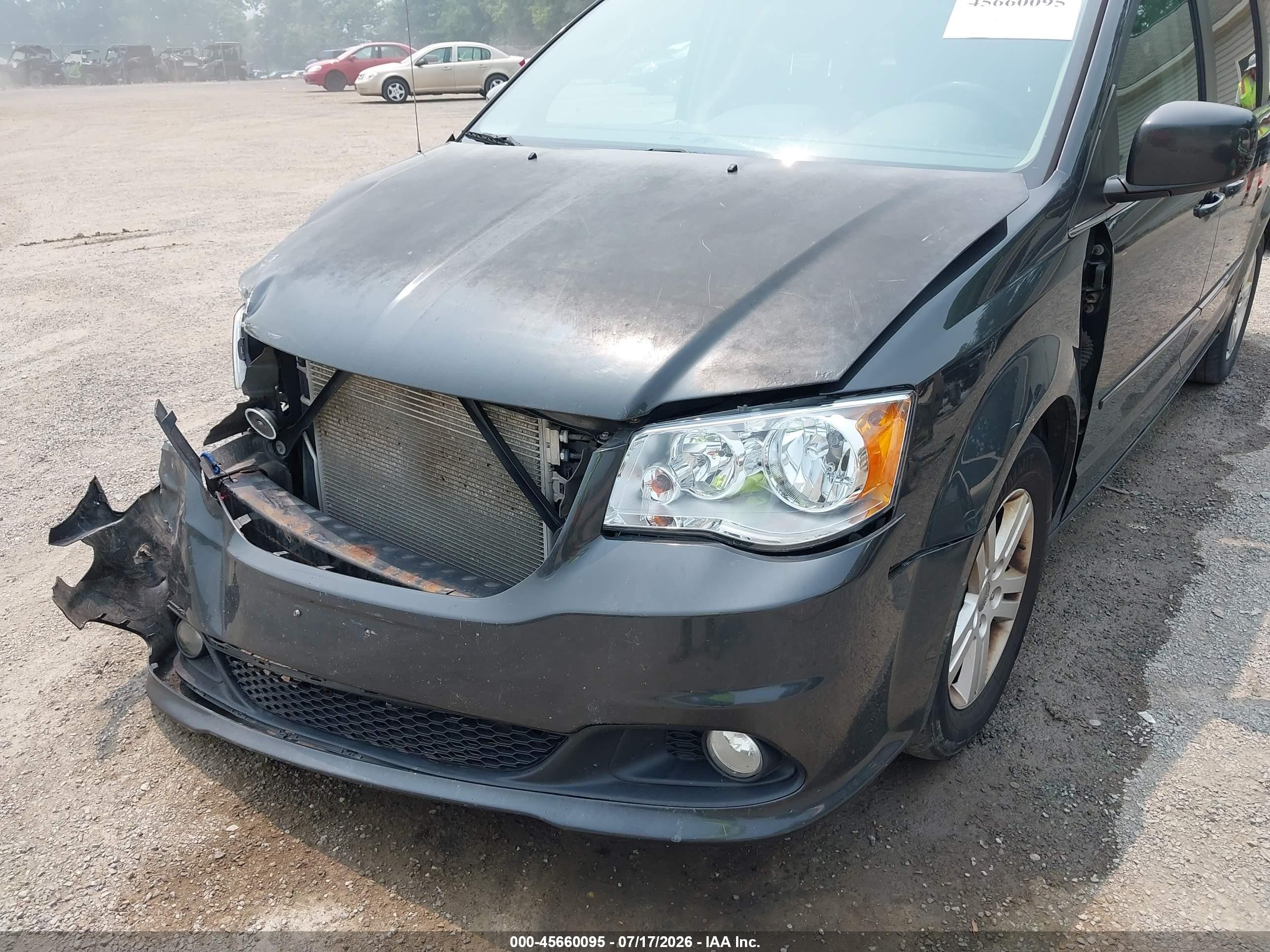 2012 Dodge Grand Caravan Crew Black vin: 2C4RDGDG2CR408618