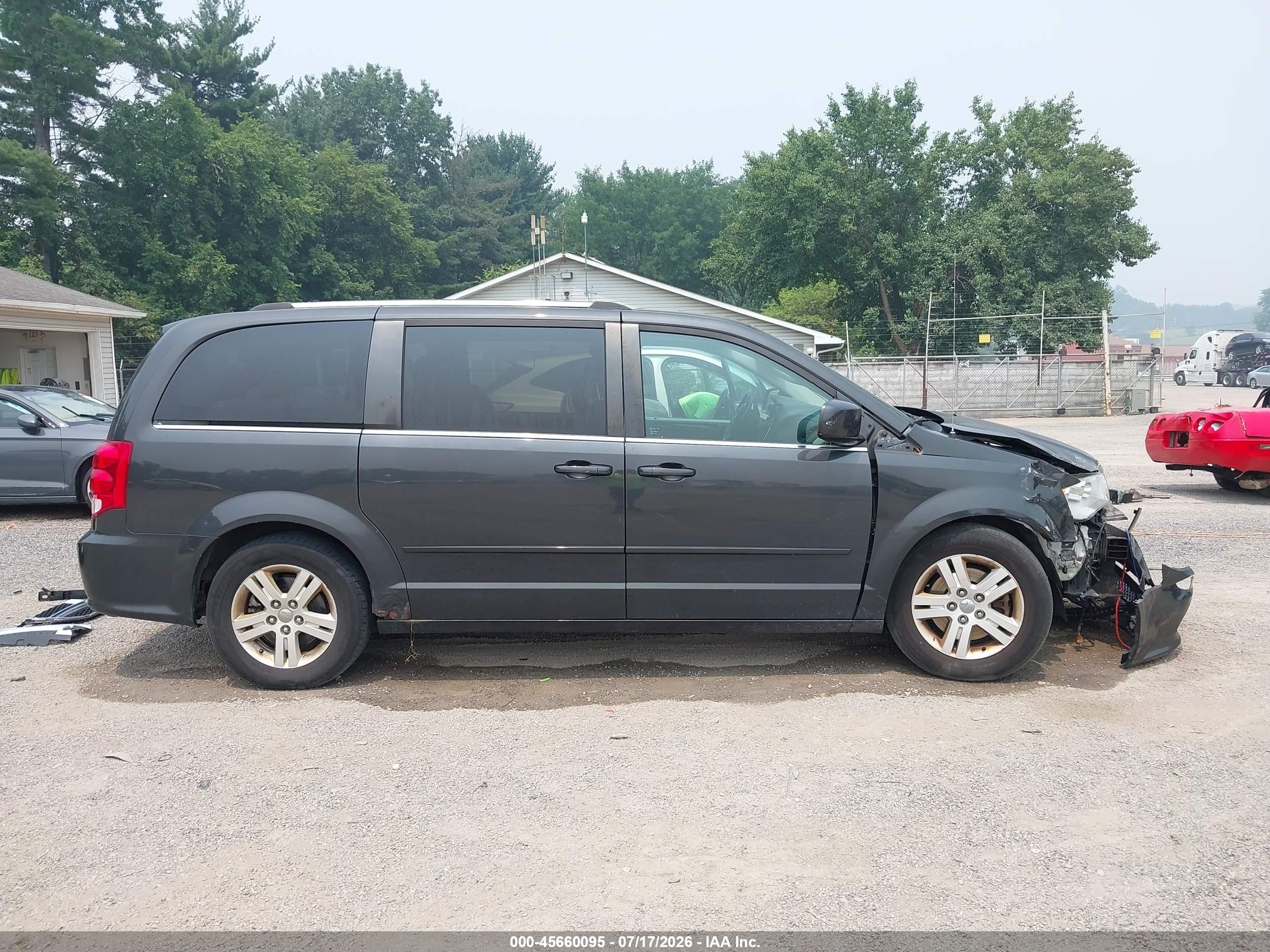 2012 Dodge Grand Caravan Crew Black vin: 2C4RDGDG2CR408618