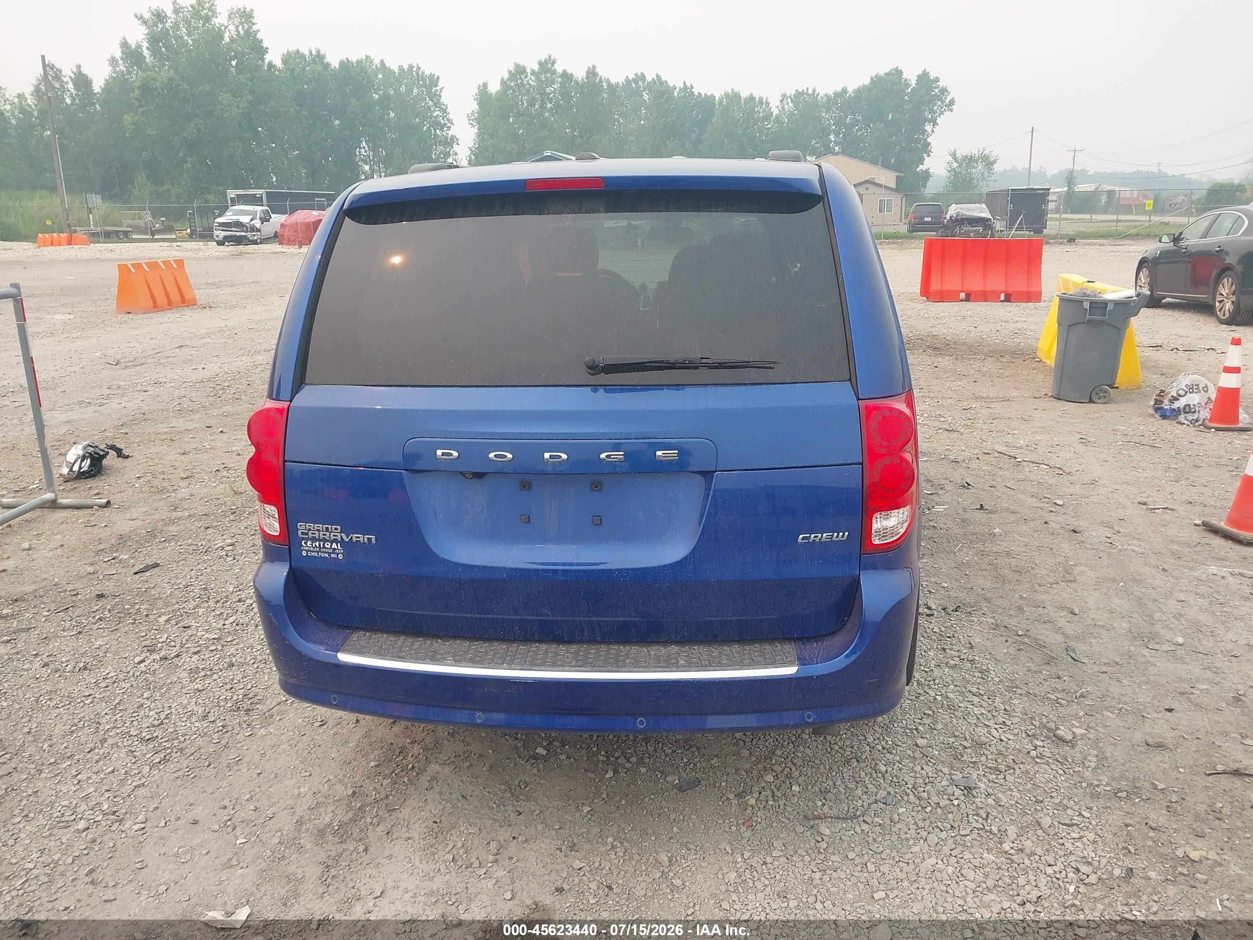 2013 Dodge Grand Caravan Crew Blue vin: 2C4RDGDG2DR660452