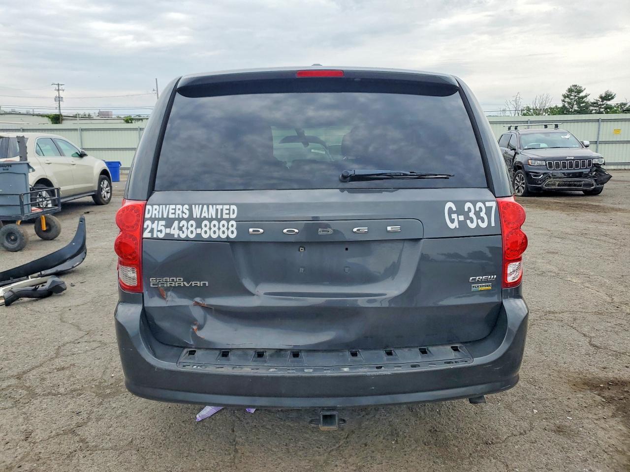 2012 Dodge Grand Caravan Crew Черный vin: 2C4RDGDG3CR108246