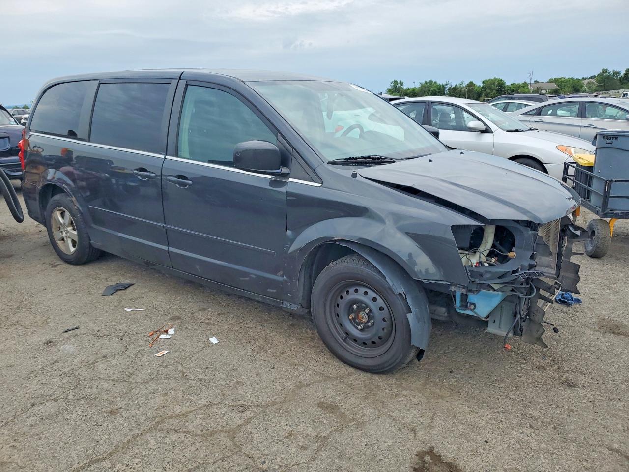 2012 Dodge Grand Caravan Crew Черный vin: 2C4RDGDG3CR108246