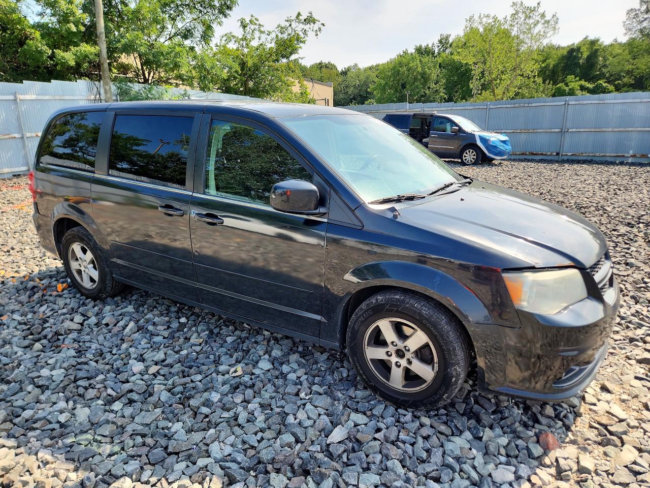 2012 Dodge Grand Caravan Crew Black vin: 2C4RDGDG3CR110420