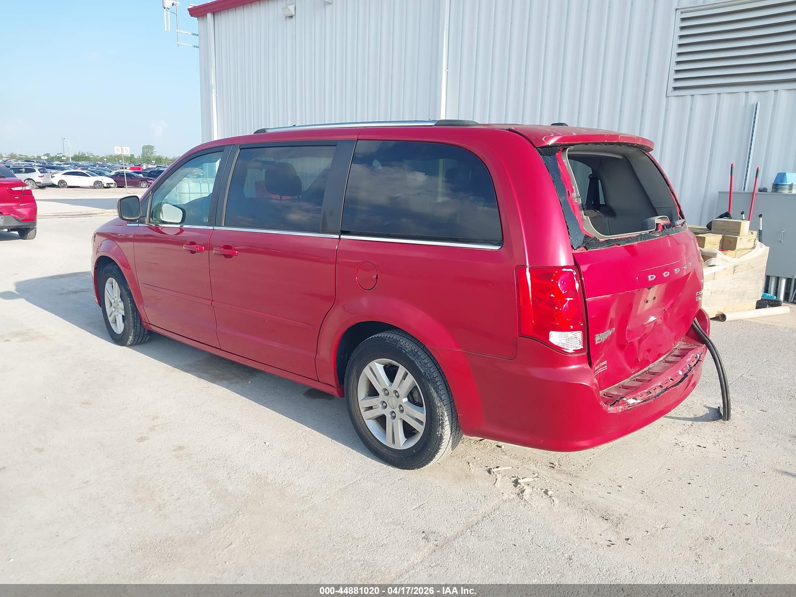 2012 Dodge Grand Caravan Crew Red vin: 2C4RDGDG3CR228922