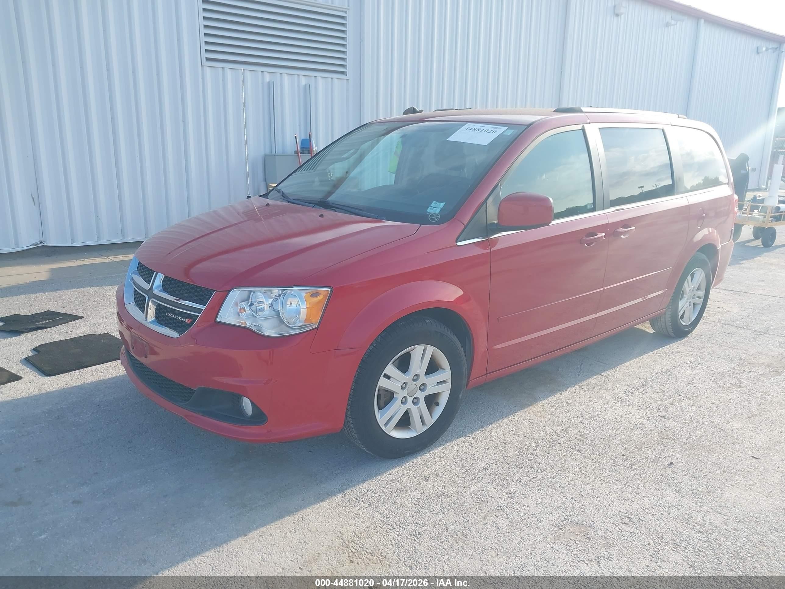 2012 Dodge Grand Caravan Crew Red vin: 2C4RDGDG3CR228922