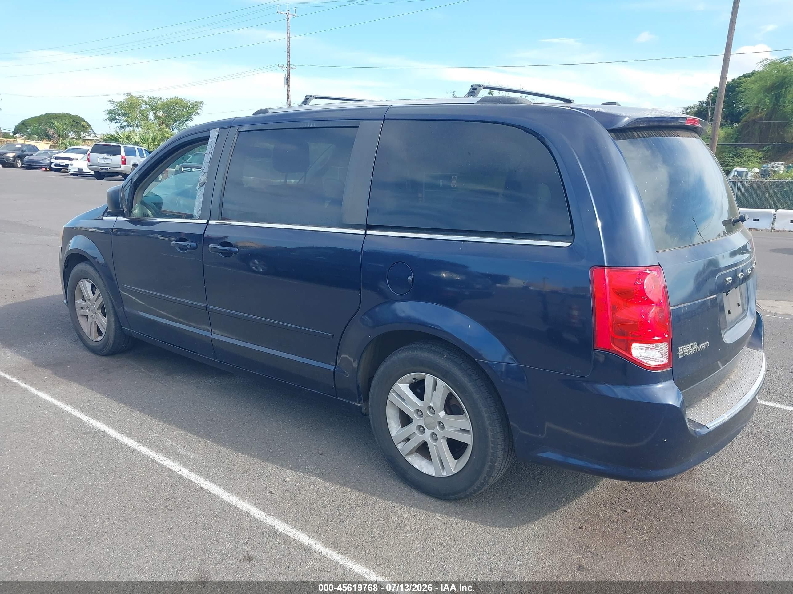 2012 Dodge Grand Caravan Crew Blue vin: 2C4RDGDG3CR348509