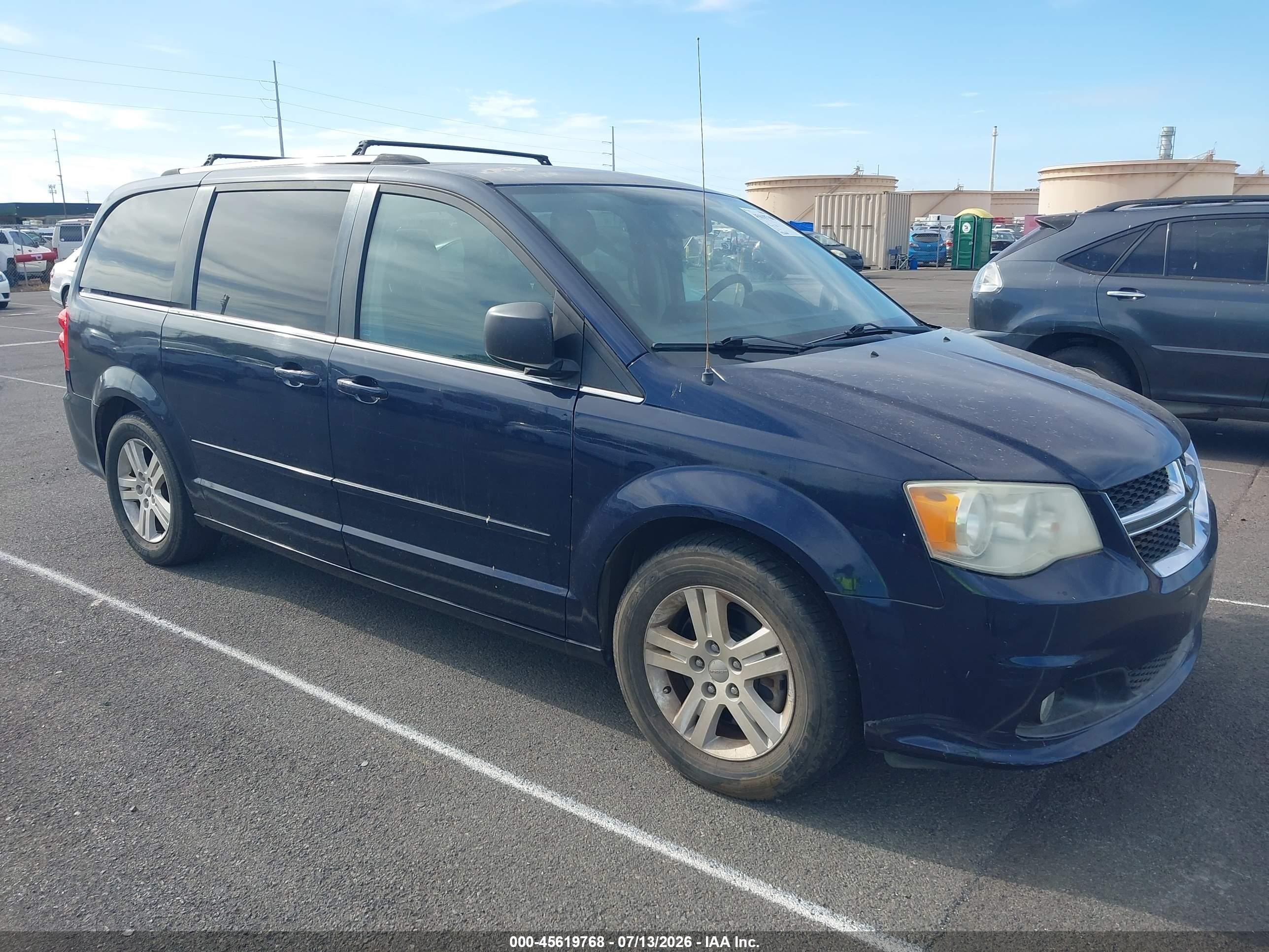 2012 Dodge Grand Caravan Crew Blue vin: 2C4RDGDG3CR348509