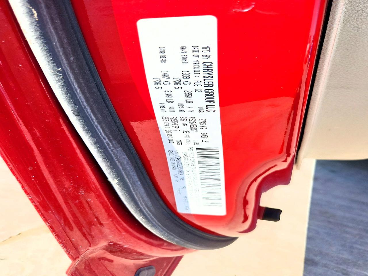 2013 Dodge Grand Caravan Crew Red vin: 2C4RDGDG3DR508034