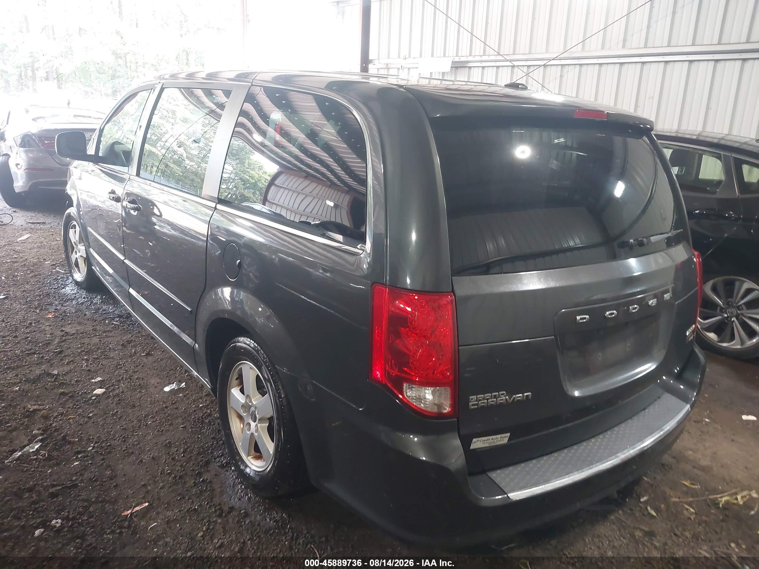 2012 Dodge Grand Caravan Crew Серый vin: 2C4RDGDG4CR138596