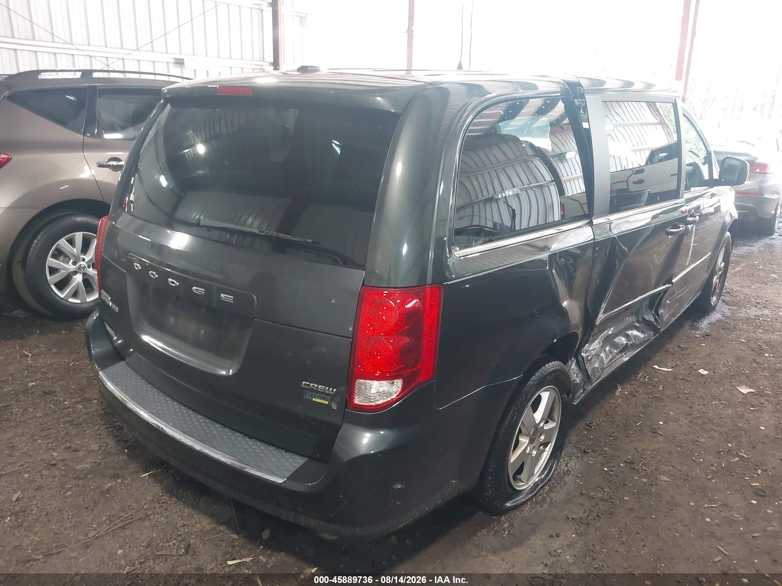 2012 Dodge Grand Caravan Crew Серый vin: 2C4RDGDG4CR138596