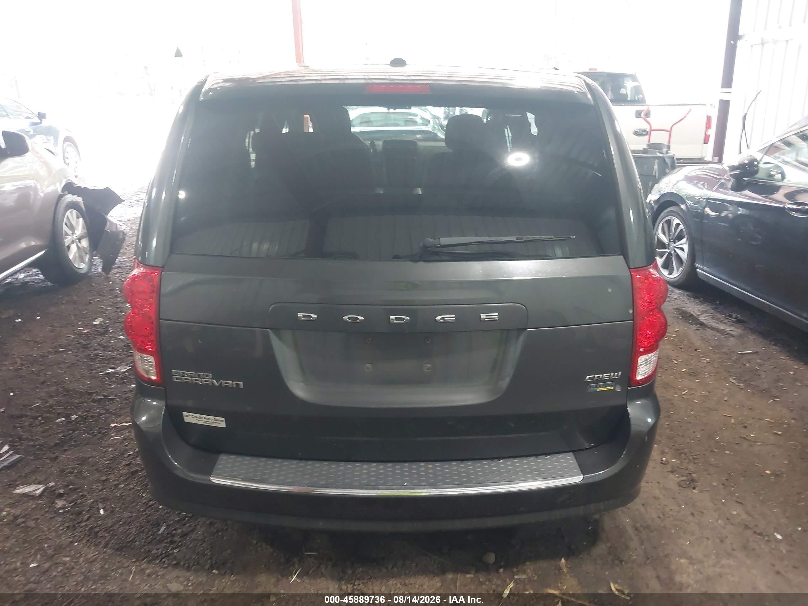 2012 Dodge Grand Caravan Crew Серый vin: 2C4RDGDG4CR138596