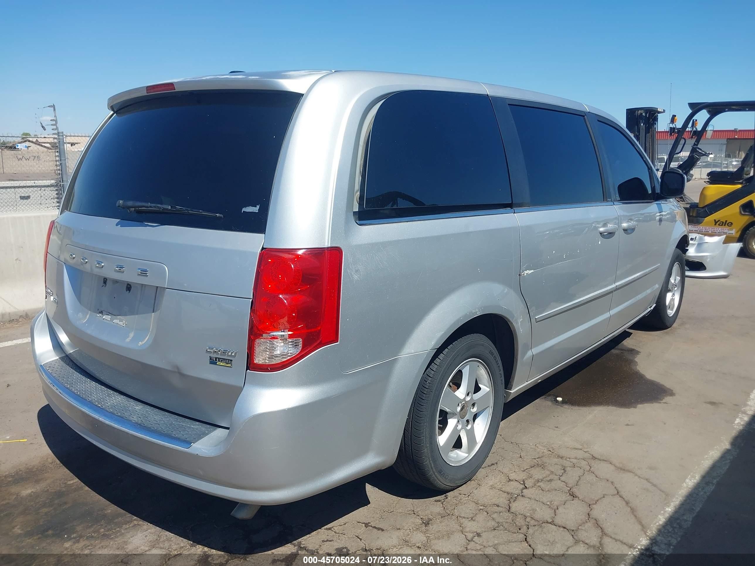 2012 Dodge Grand Caravan Crew Серебряный vin: 2C4RDGDG4CR146021