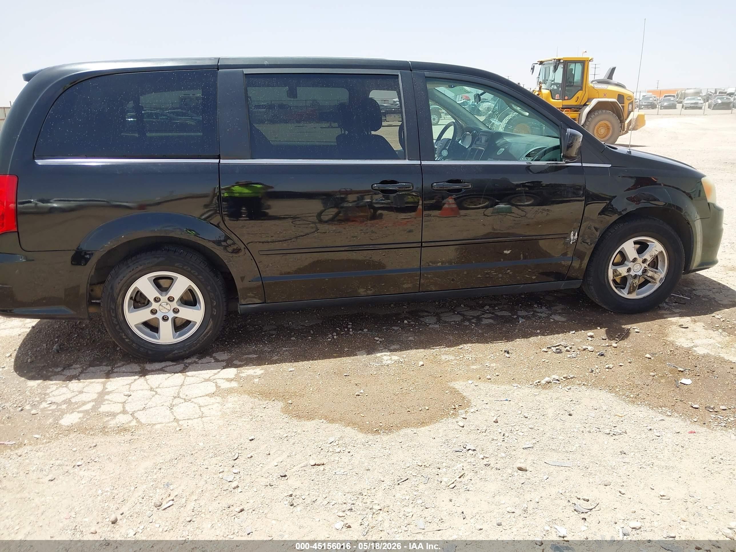 2012 Dodge Grand Caravan Crew Black vin: 2C4RDGDG4CR172845