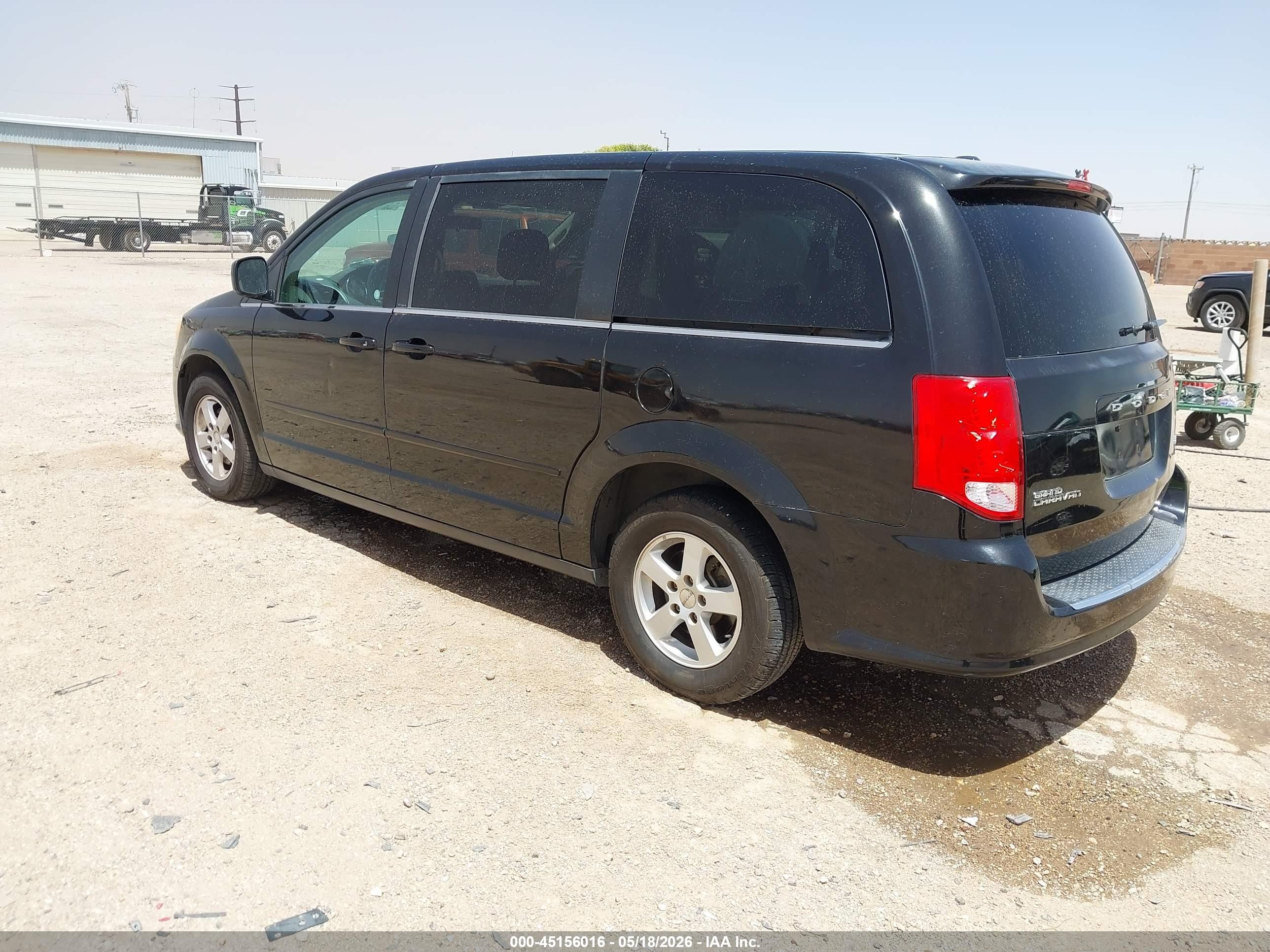2012 Dodge Grand Caravan Crew Black vin: 2C4RDGDG4CR172845