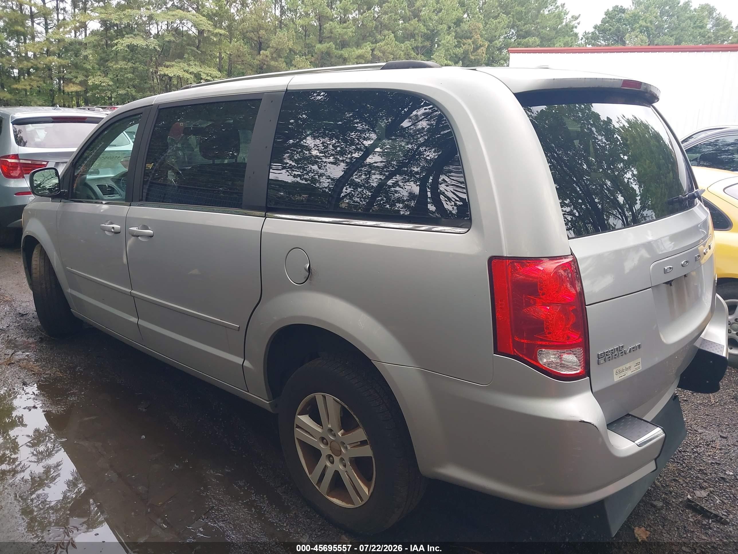 2012 Dodge Grand Caravan Crew Серебряный vin: 2C4RDGDG4CR174532