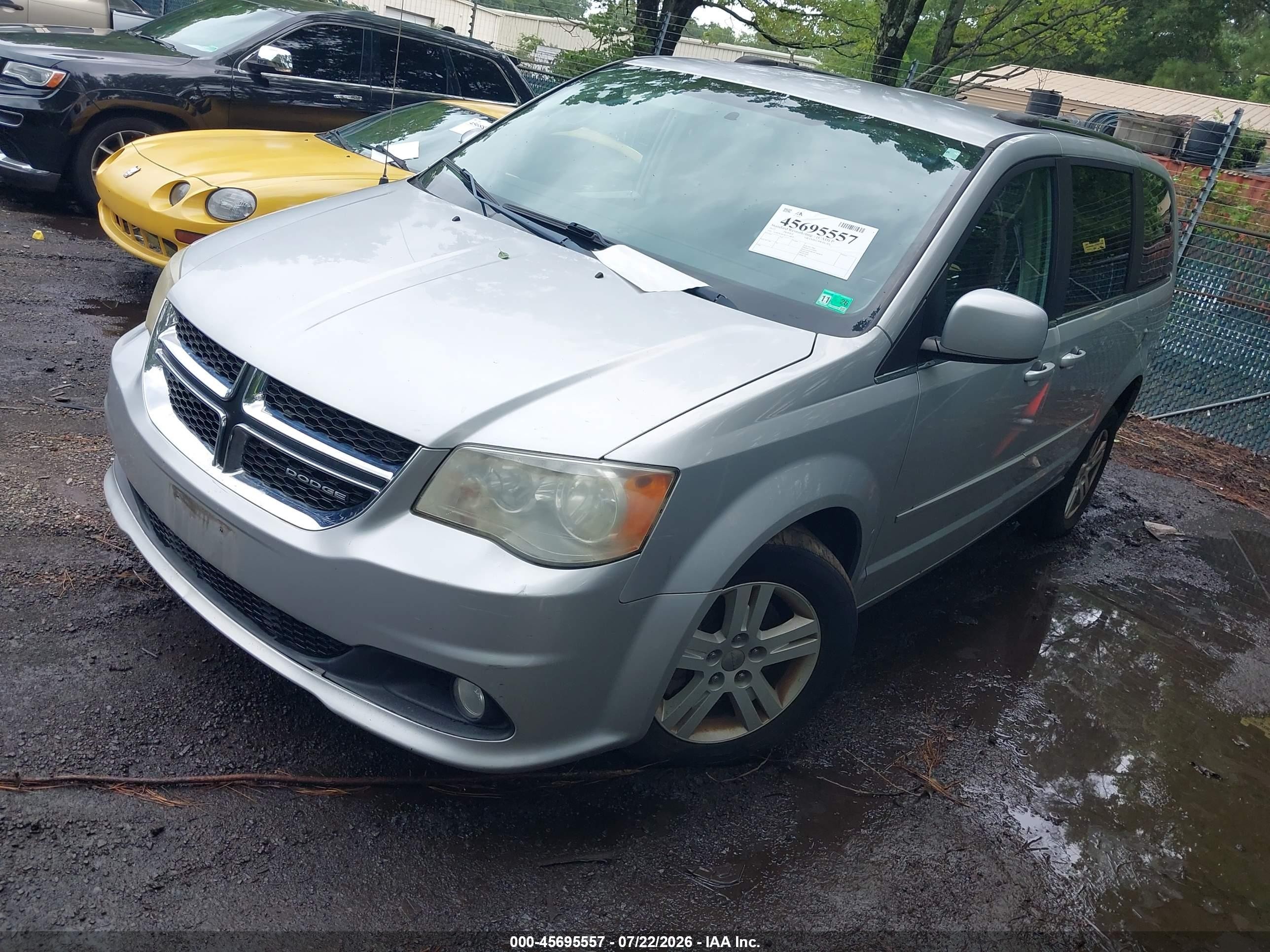 2012 Dodge Grand Caravan Crew Серебряный vin: 2C4RDGDG4CR174532
