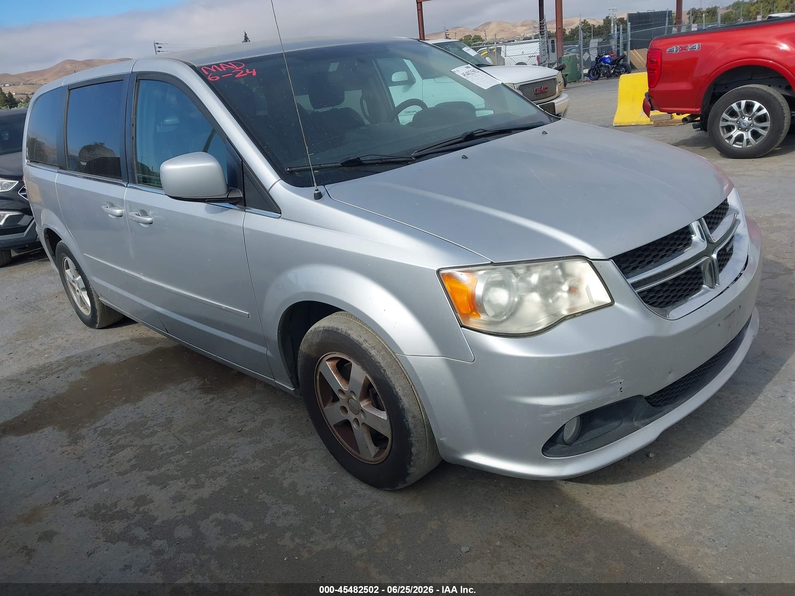 2012 Dodge Grand Caravan Crew Gray vin: 2C4RDGDG4CR205956