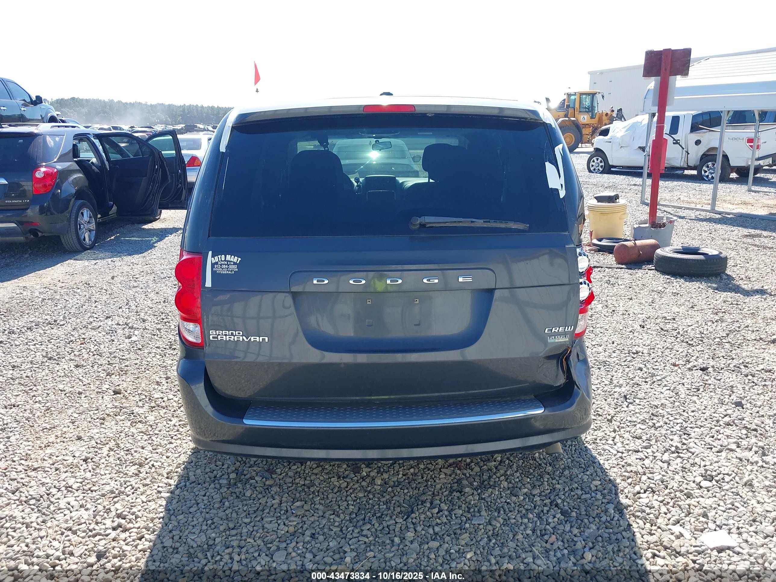 2012 Dodge Grand Caravan Crew Black vin: 2C4RDGDG5CR151700
