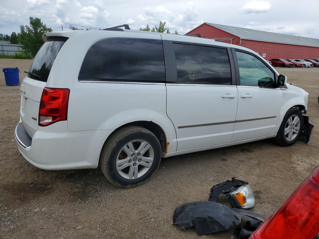2013 Dodge Grand Caravan Crew White vin: 2C4RDGDG5DR812403