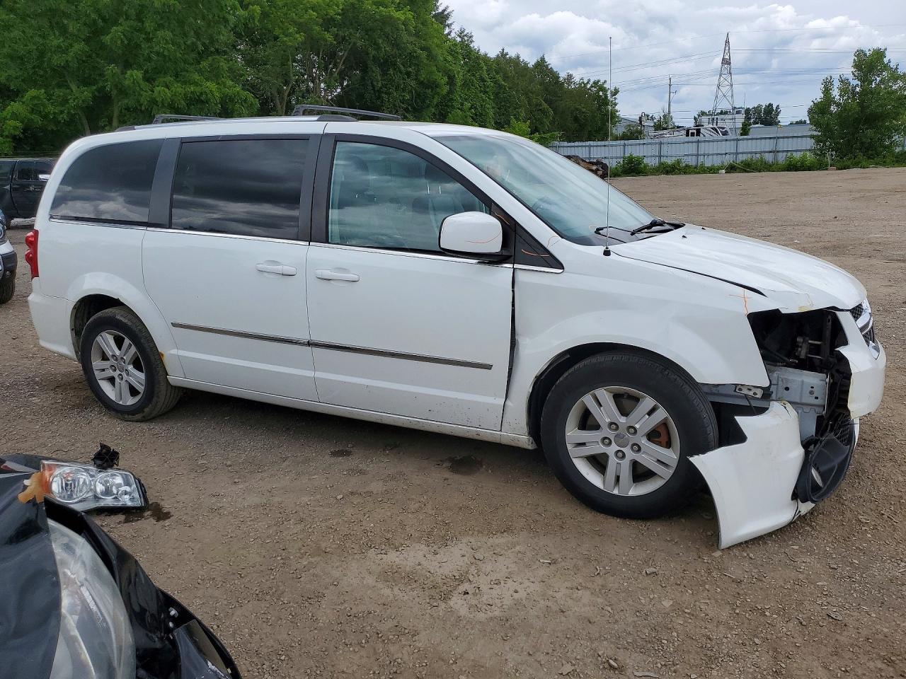 2013 Dodge Grand Caravan Crew White vin: 2C4RDGDG5DR812403