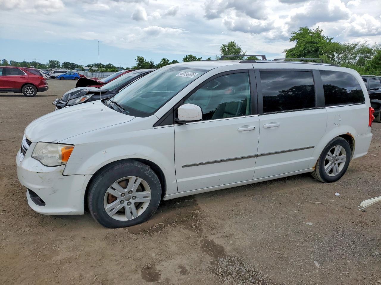 2013 Dodge Grand Caravan Crew White vin: 2C4RDGDG5DR812403
