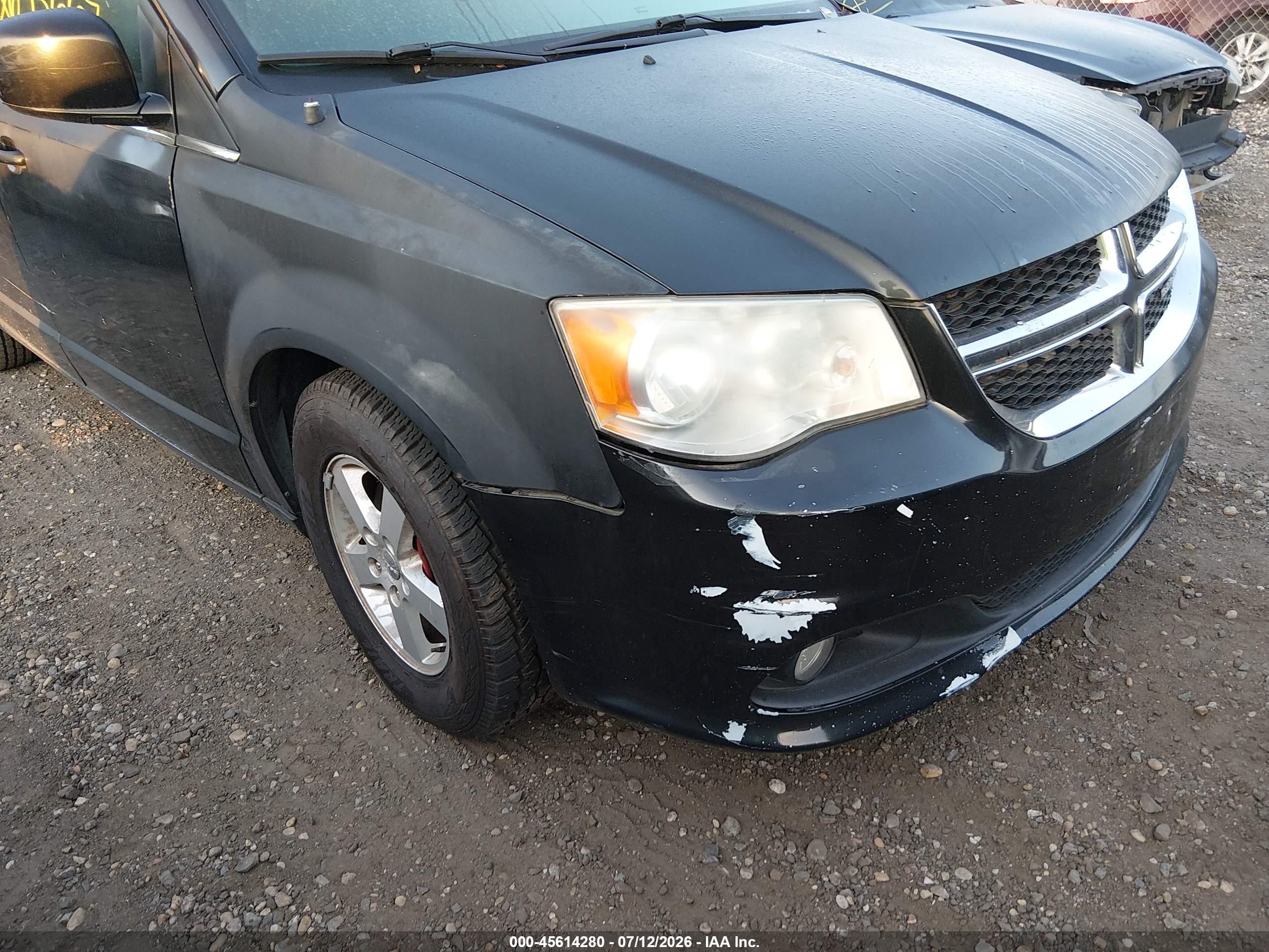 2012 Dodge Grand Caravan Crew Black vin: 2C4RDGDG6CR108998