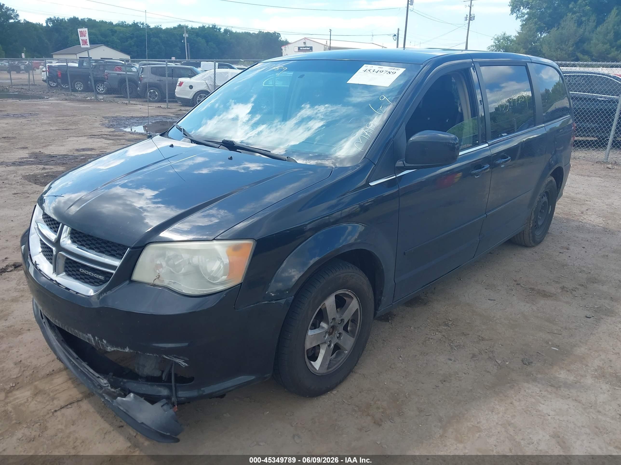2012 Dodge Grand Caravan Crew Black vin: 2C4RDGDG6CR109794
