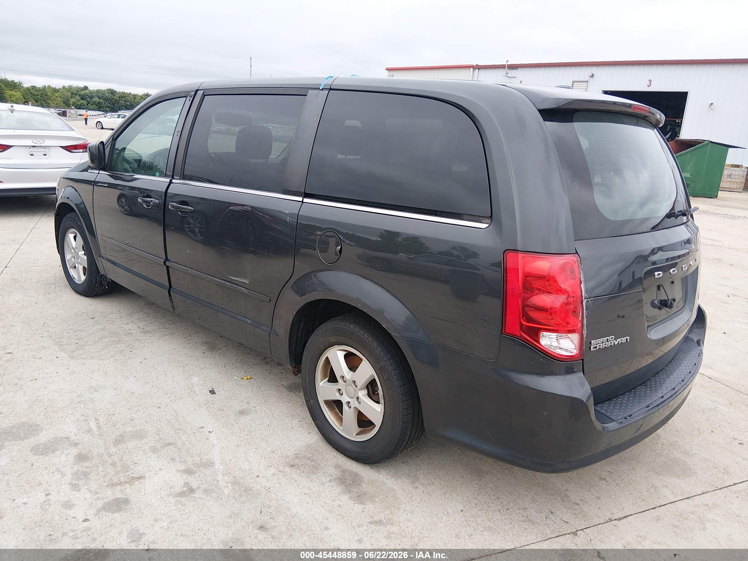 2012 Dodge Grand Caravan Crew Black vin: 2C4RDGDG6CR109813