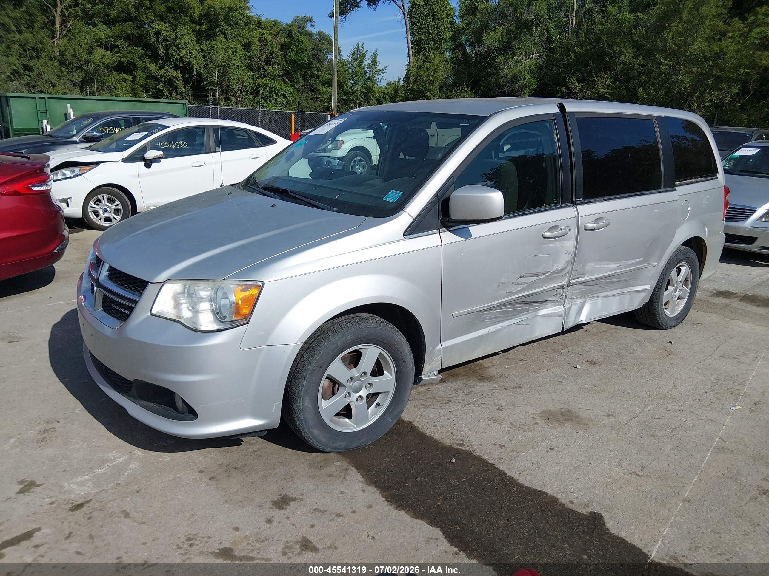 2012 Dodge Grand Caravan Crew Silver vin: 2C4RDGDG6CR198301