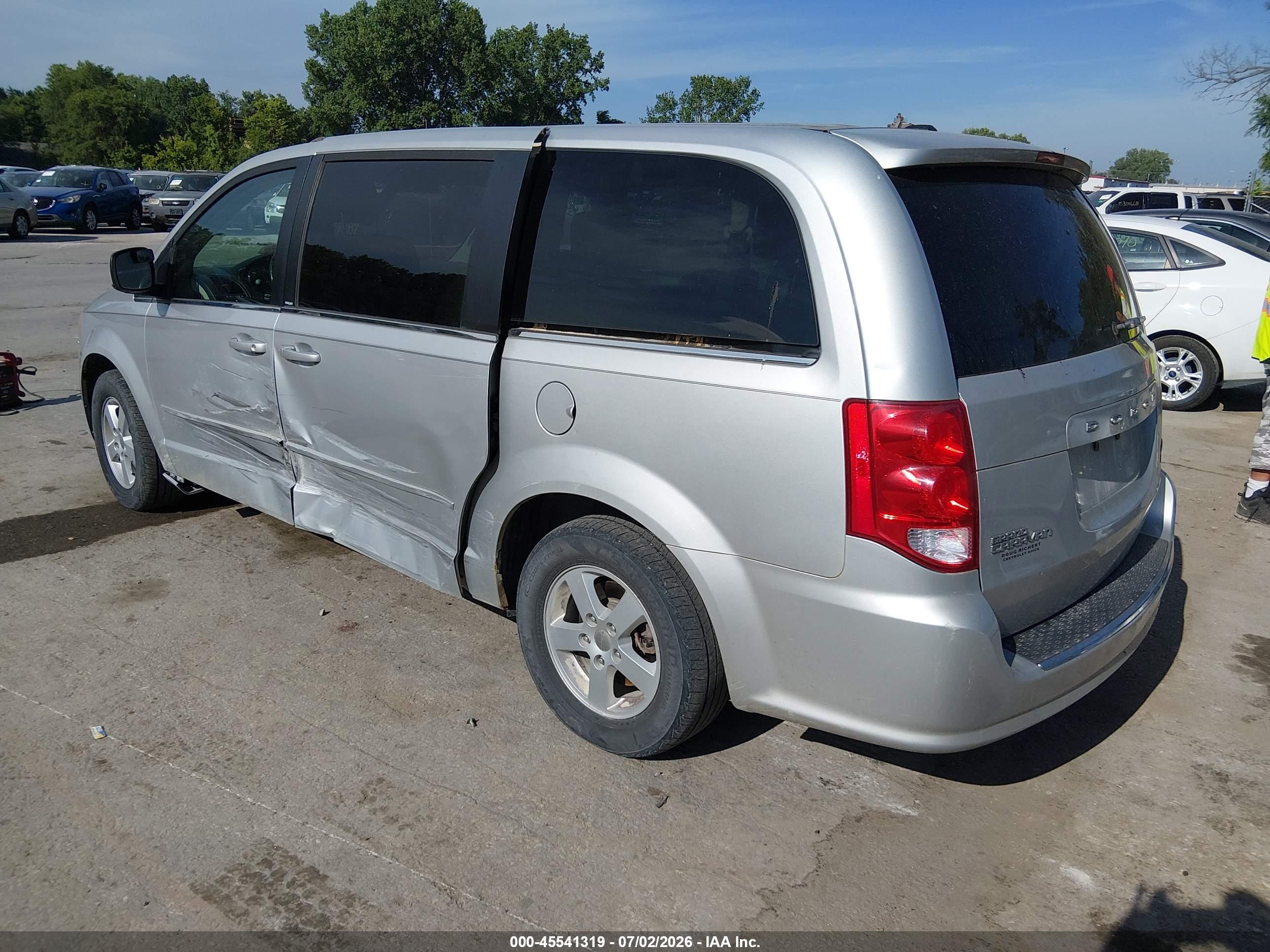 2012 Dodge Grand Caravan Crew Silver vin: 2C4RDGDG6CR198301