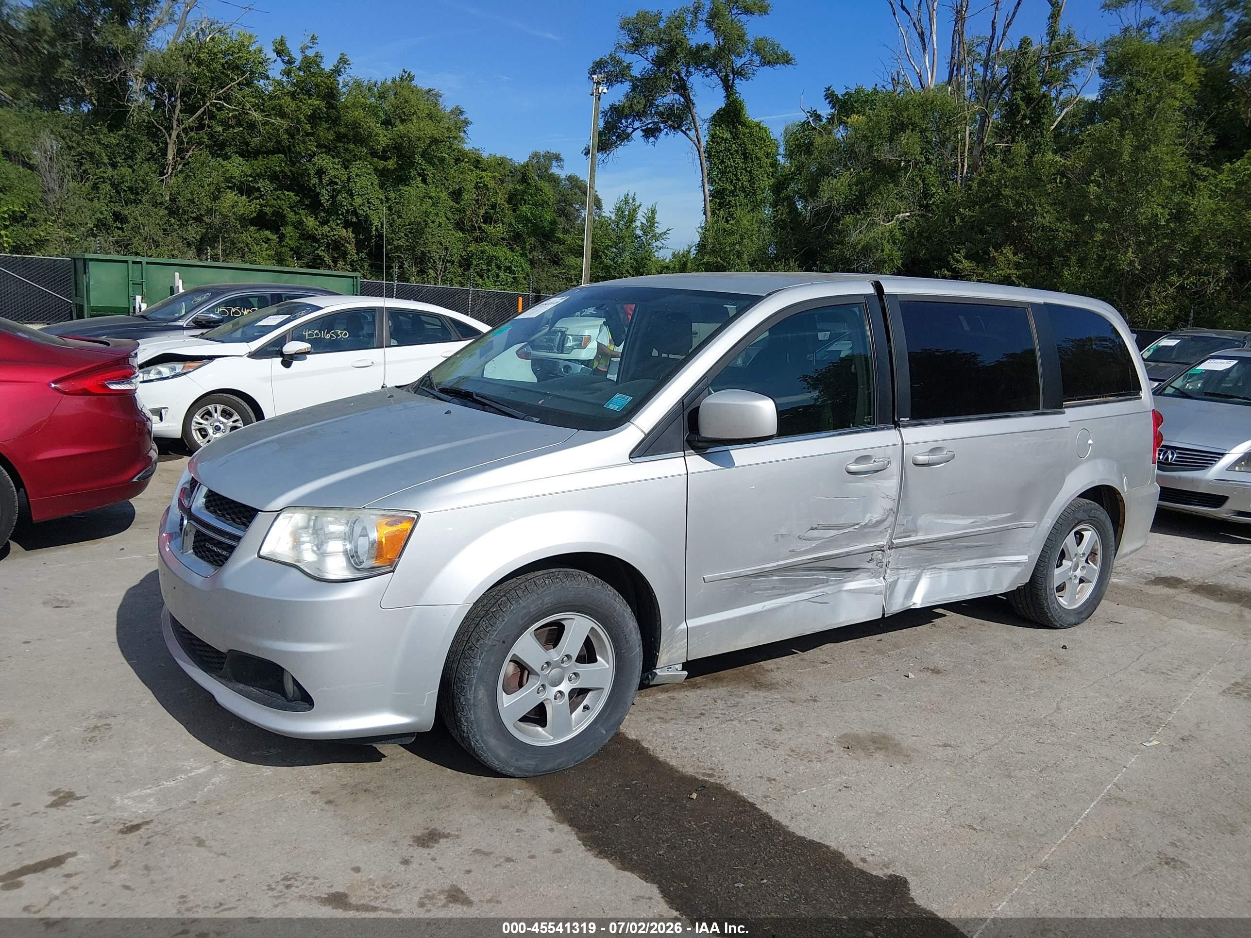 2012 Dodge Grand Caravan Crew Silver vin: 2C4RDGDG6CR198301