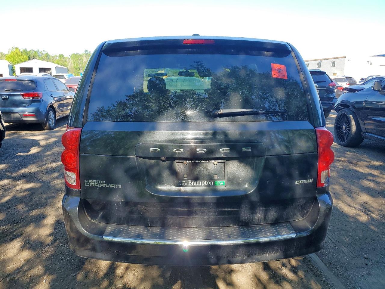 2012 Dodge Grand Caravan Crew Black vin: 2C4RDGDG6CR398112