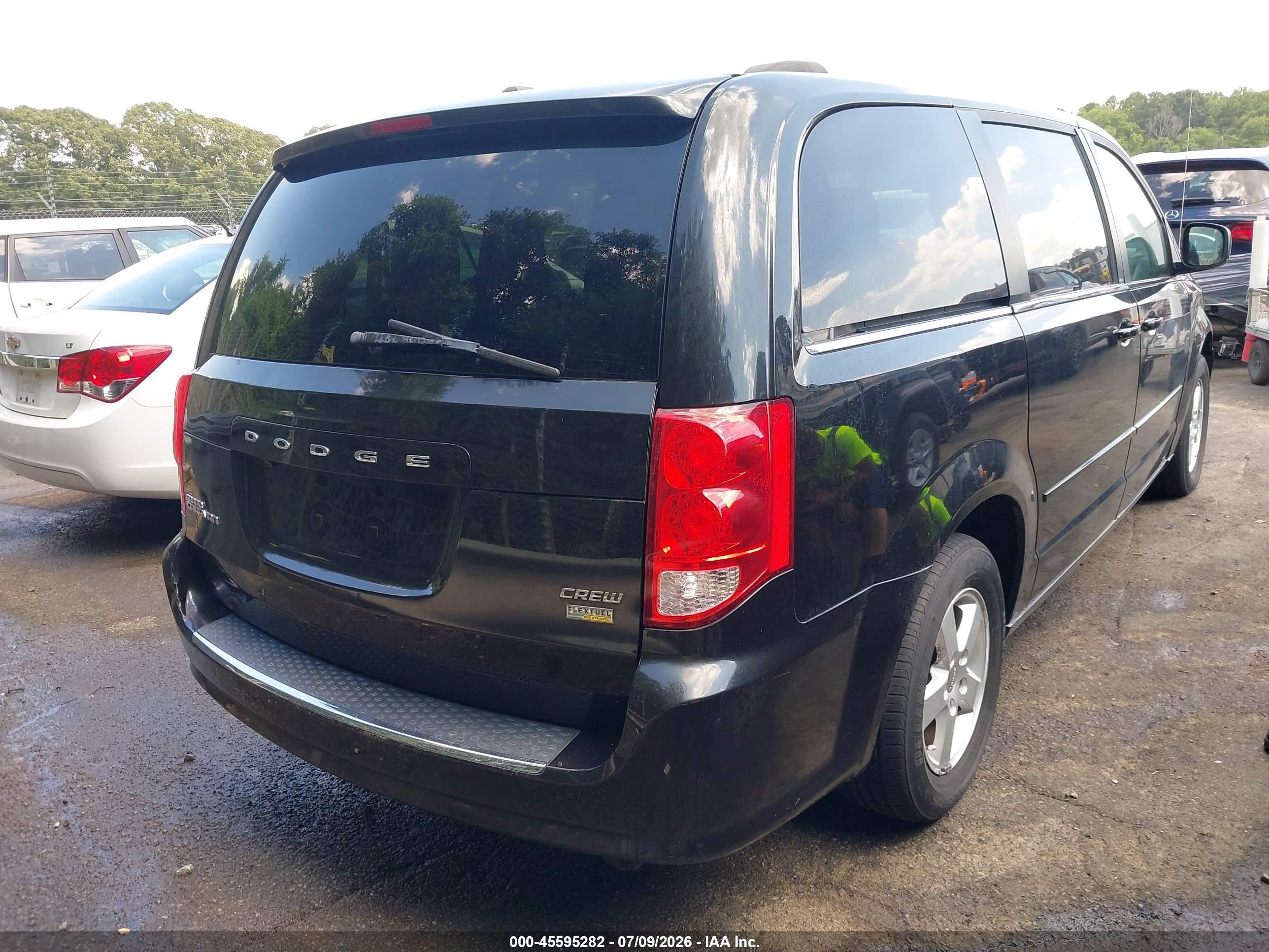 2013 Dodge Grand Caravan Crew Black vin: 2C4RDGDG6DR548981