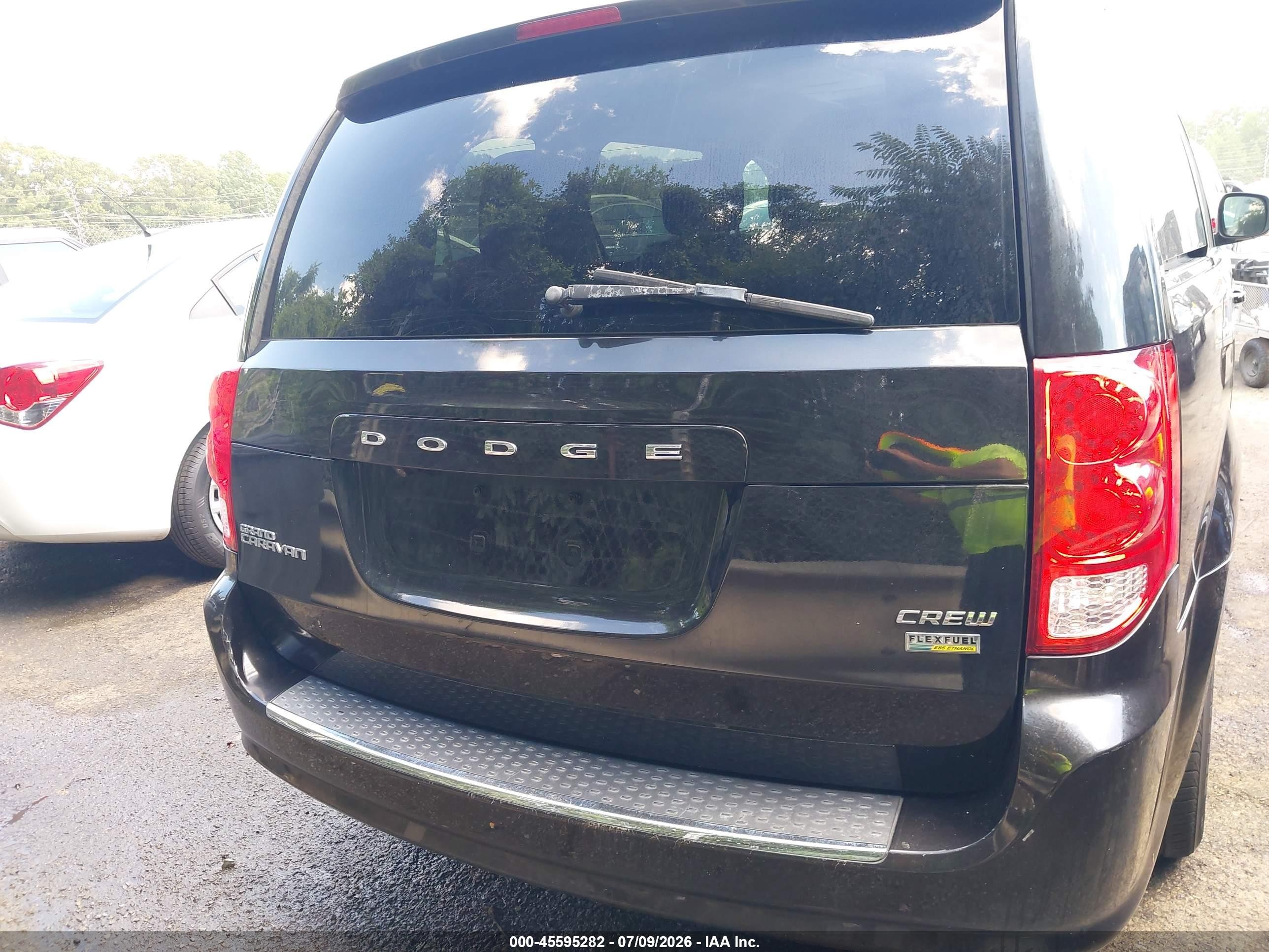 2013 Dodge Grand Caravan Crew Black vin: 2C4RDGDG6DR548981