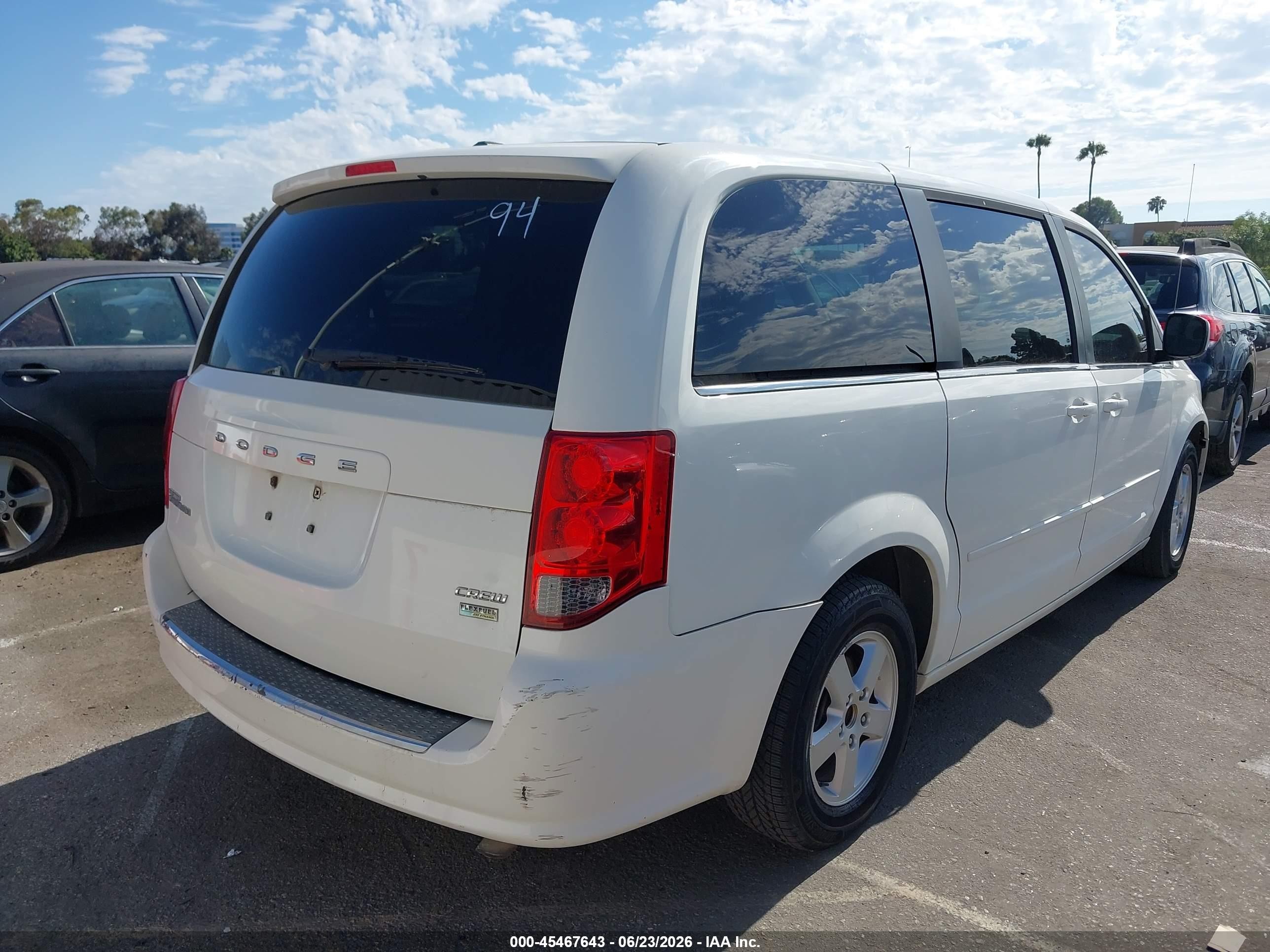 2012 Dodge Grand Caravan Crew vin: 2C4RDGDG7CR111067