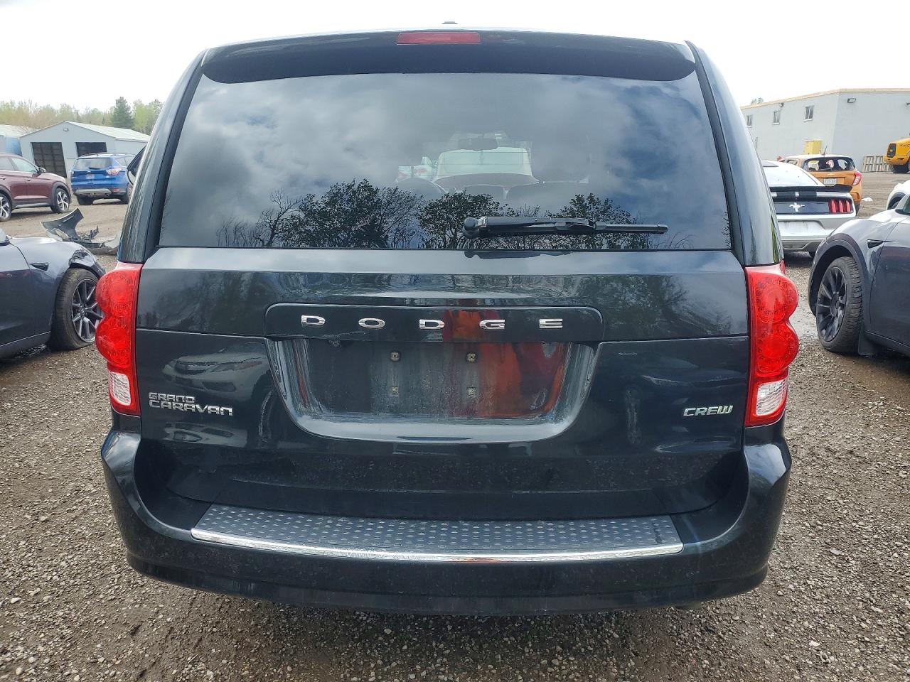 2012 Dodge Grand Caravan Crew Black vin: 2C4RDGDG7CR142819