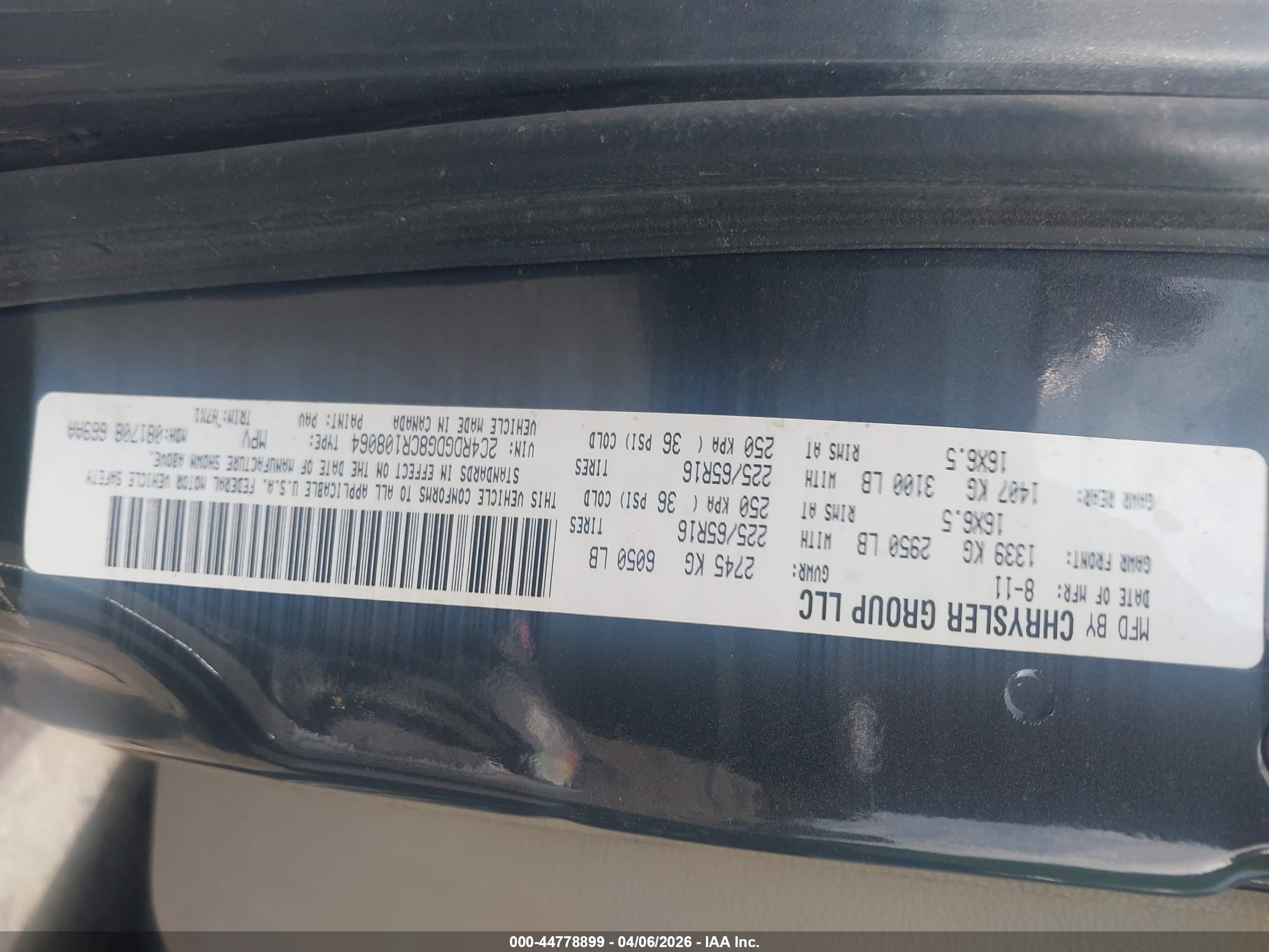 2012 Dodge Grand Caravan Crew Gray vin: 2C4RDGDG8CR108064