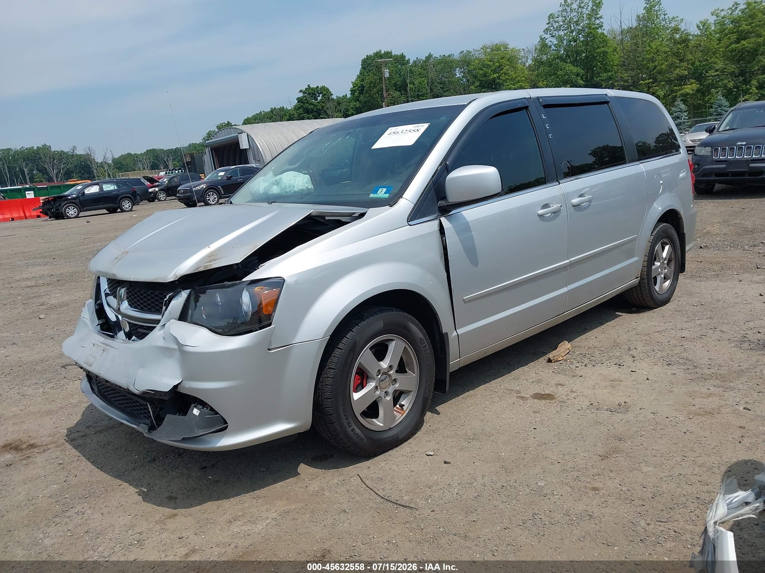 2012 Dodge Grand Caravan Crew Silver vin: 2C4RDGDG9CR190631