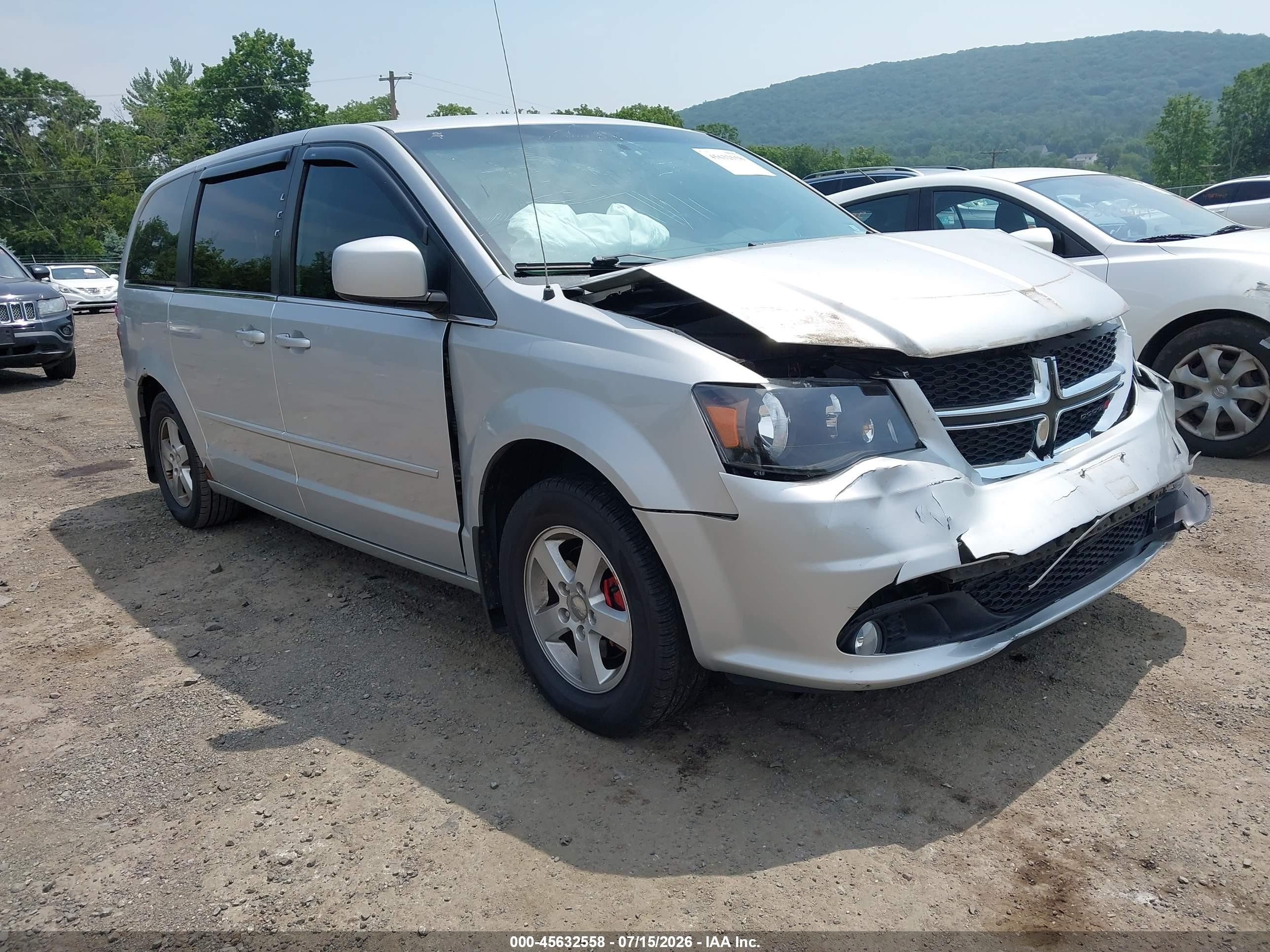 2012 Dodge Grand Caravan Crew Silver vin: 2C4RDGDG9CR190631