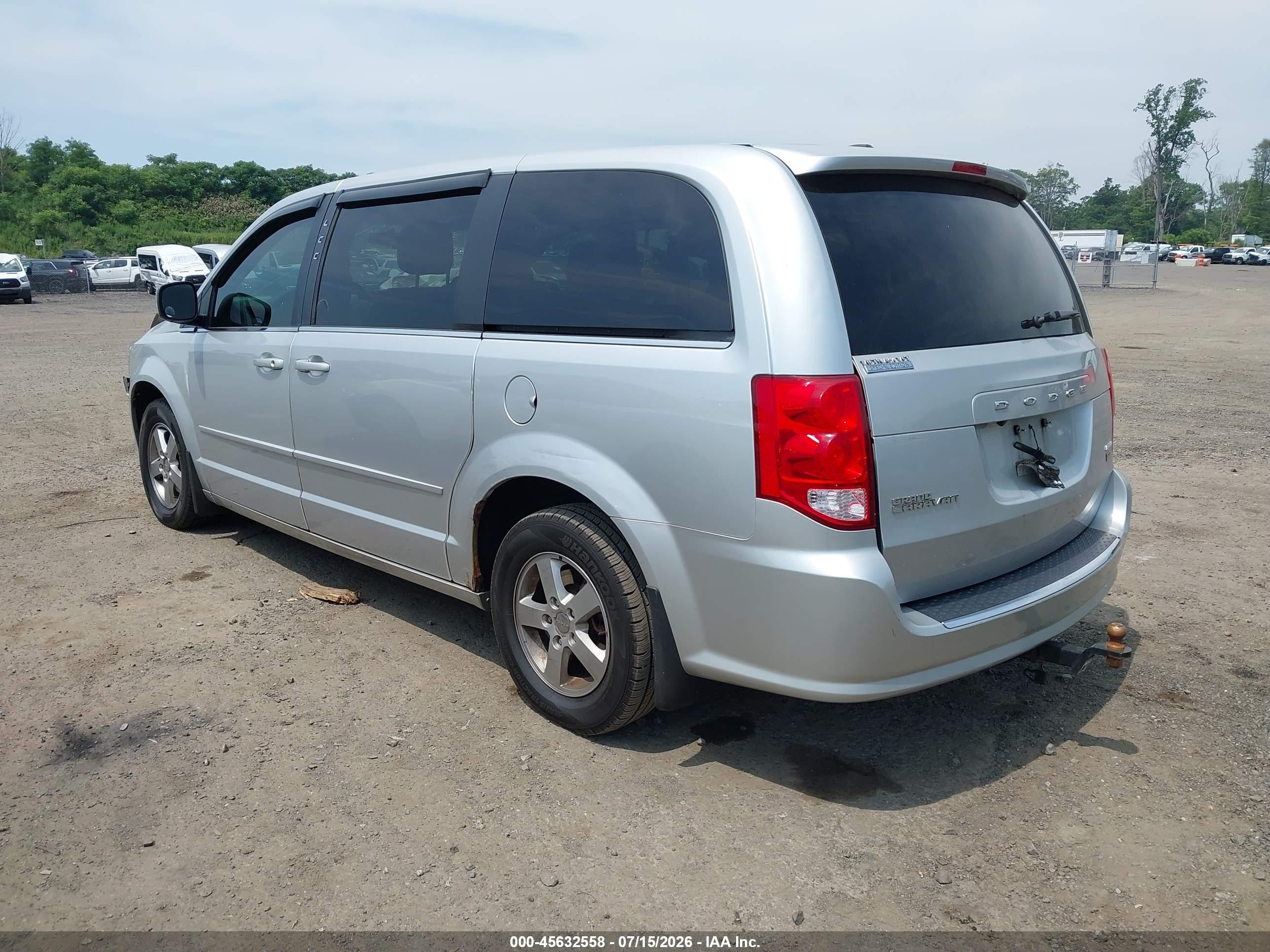 2012 Dodge Grand Caravan Crew Silver vin: 2C4RDGDG9CR190631