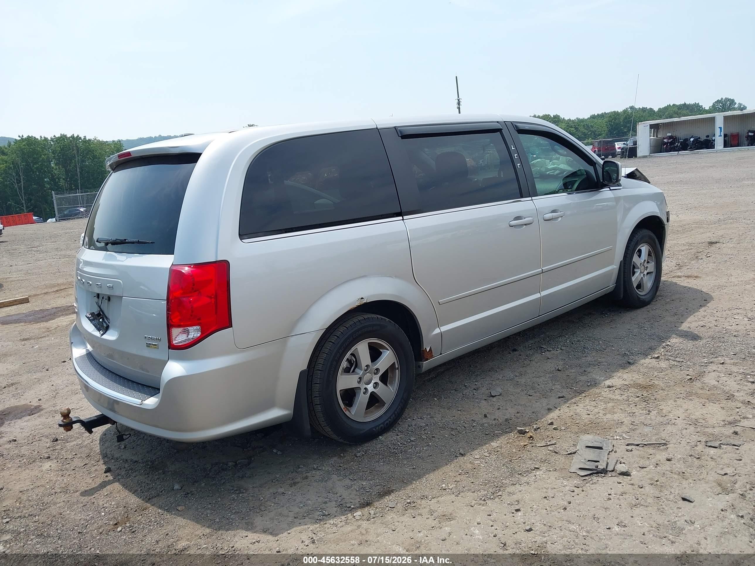 2012 Dodge Grand Caravan Crew Silver vin: 2C4RDGDG9CR190631