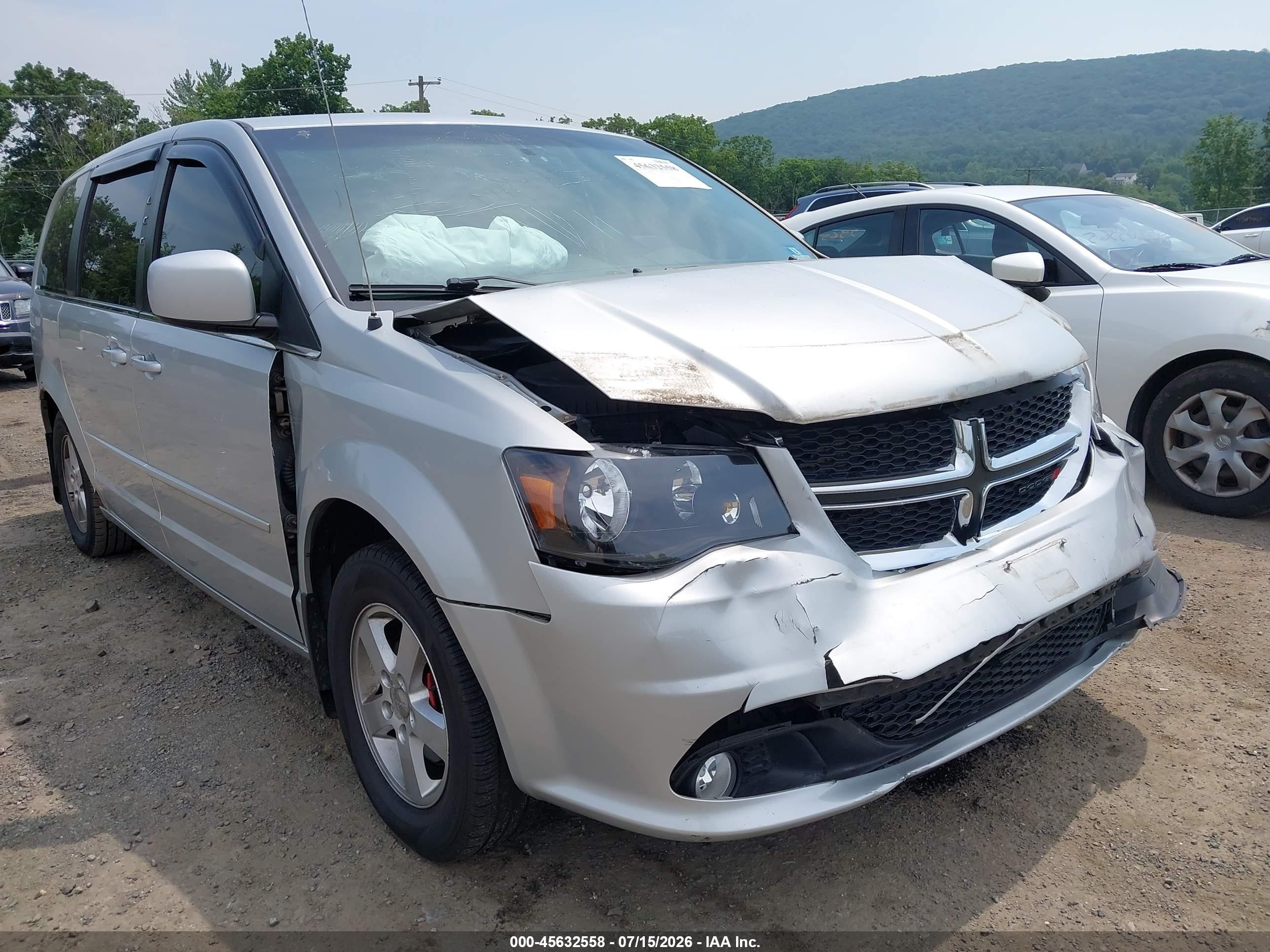 2012 Dodge Grand Caravan Crew Silver vin: 2C4RDGDG9CR190631